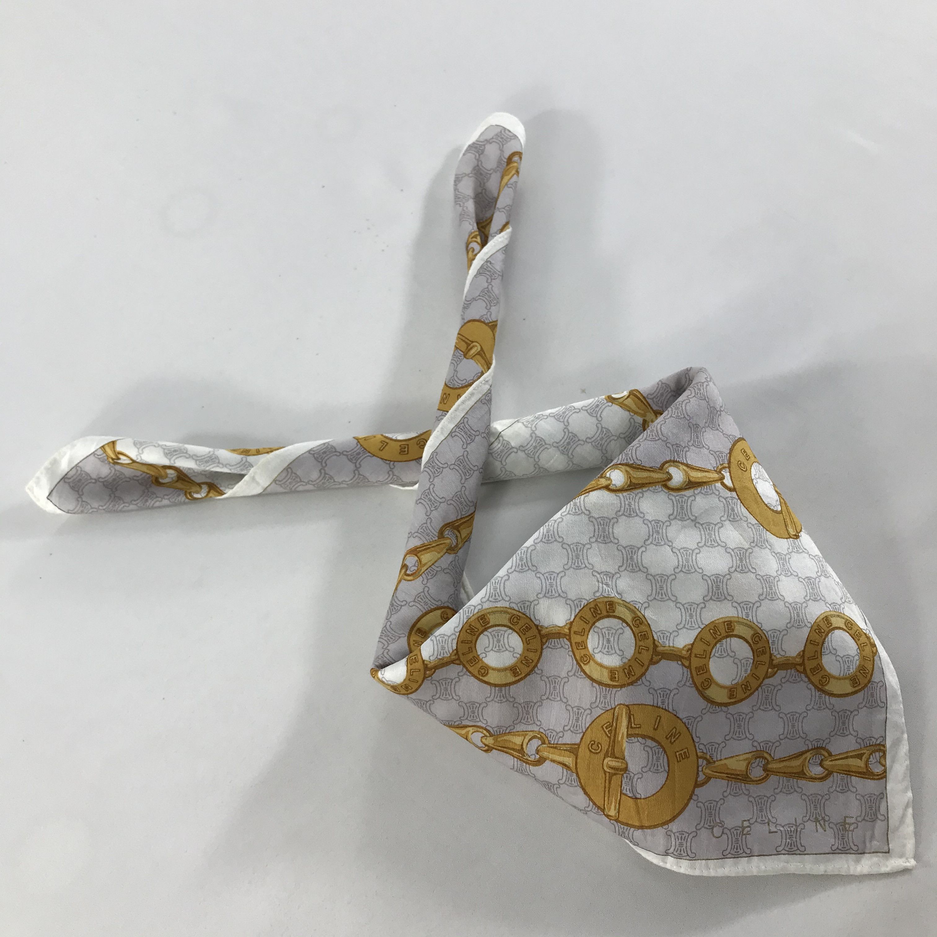 Celine × Vintage Celine Bandana / Handkerchief / Neckerchief - S1595 Size ONE SIZE - 4 Thumbnail