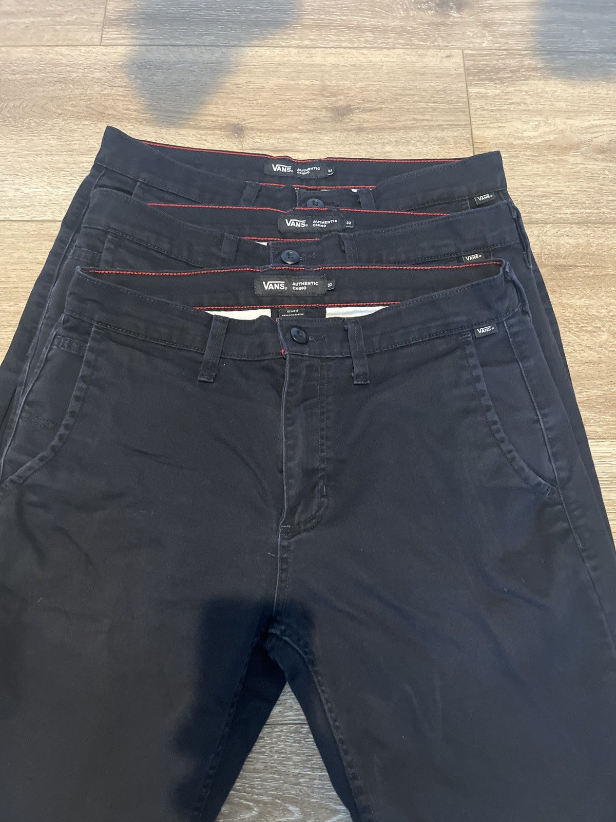 Vans 3x Pairs Vans Authentic Chino Pants Size US 32 / EU 48 - 1 Thumbnail