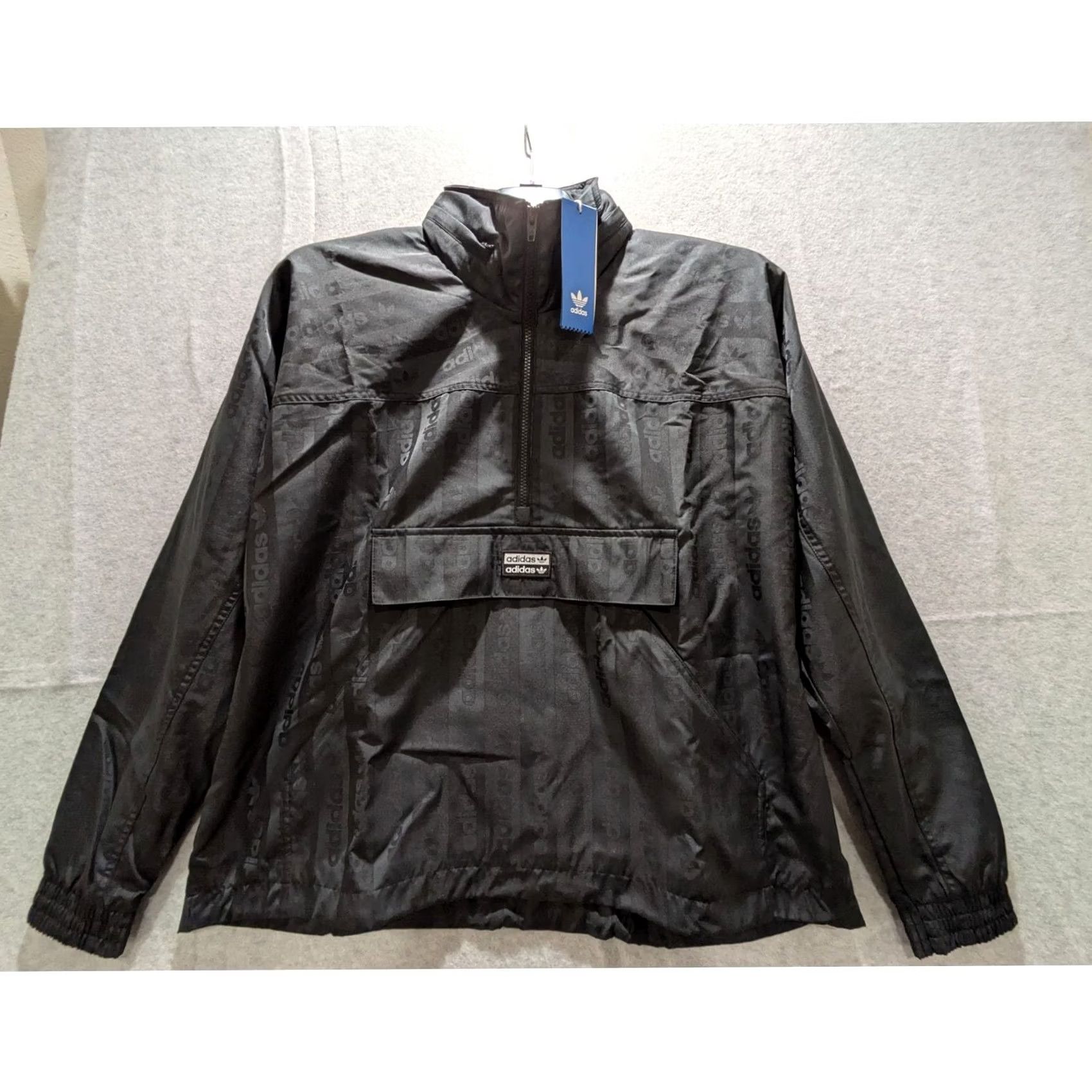 Adidas Adidas Track Jacket Mens Small Black R.Y.V. Hoodie Track Jacket Activewear NWT Size US S / EU 44-46 / 1 - 2 Thumbnail