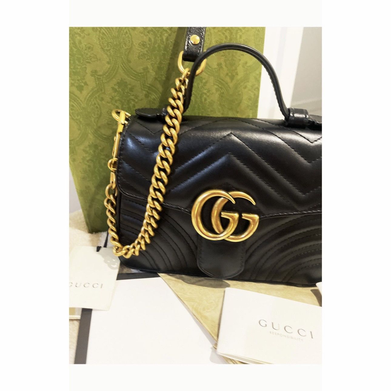 Gucci GG Marmont mini top handle bag Size ONE SIZE - 2 Thumbnail