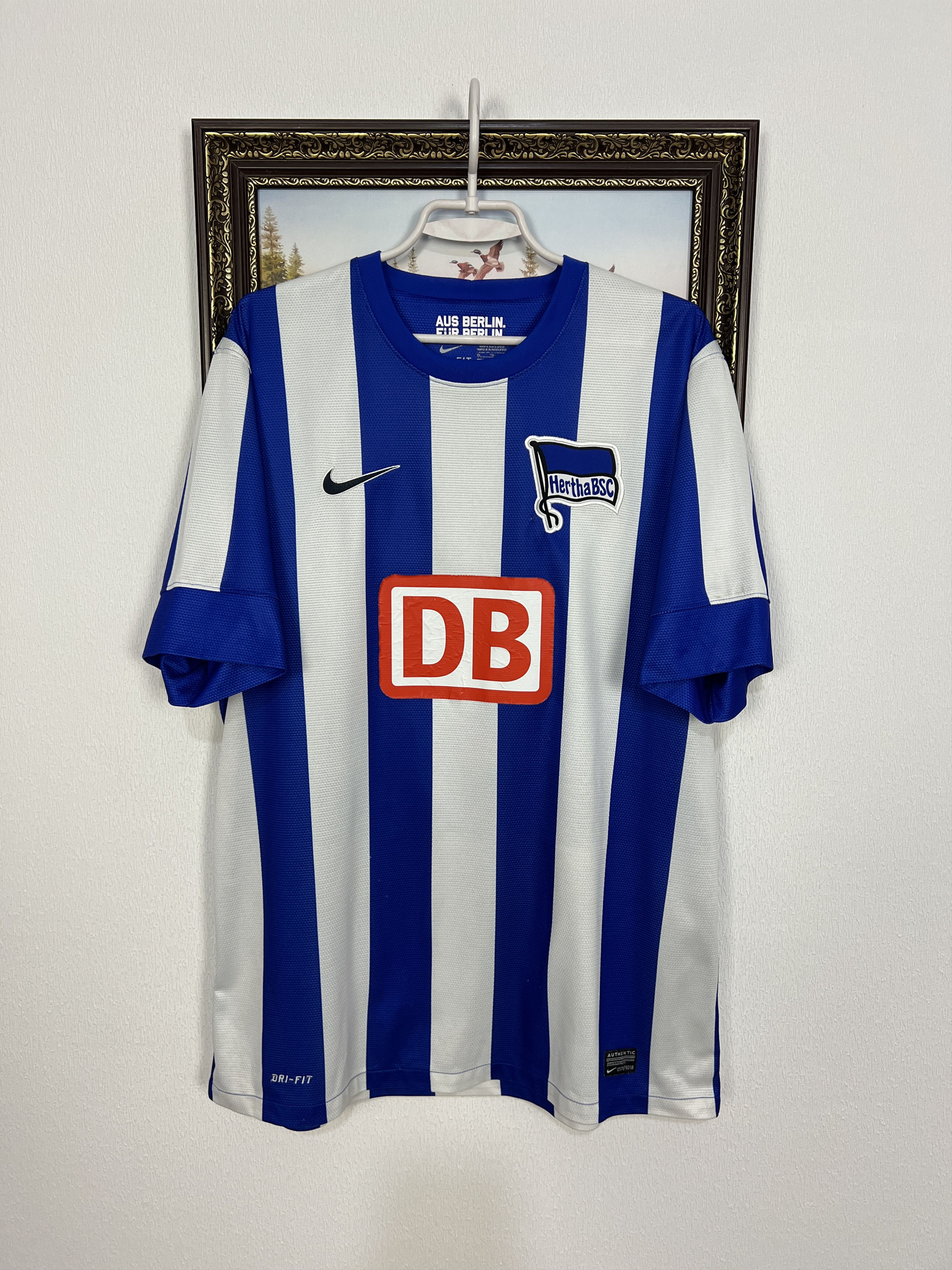 Nike Hertha football shirt 2012 Soccer Jersey Trikot Rare Hype Size US XL / EU 56 / 4 - 1 Thumbnail