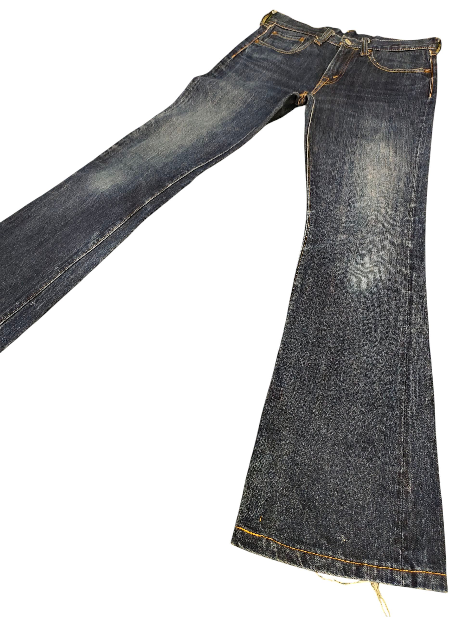 Sugar Cane Flare Jeans 90s Sugarcane Toyo Enterprise Clawmark Bootcut Size US 30 / EU 46 - 1 Thumbnail