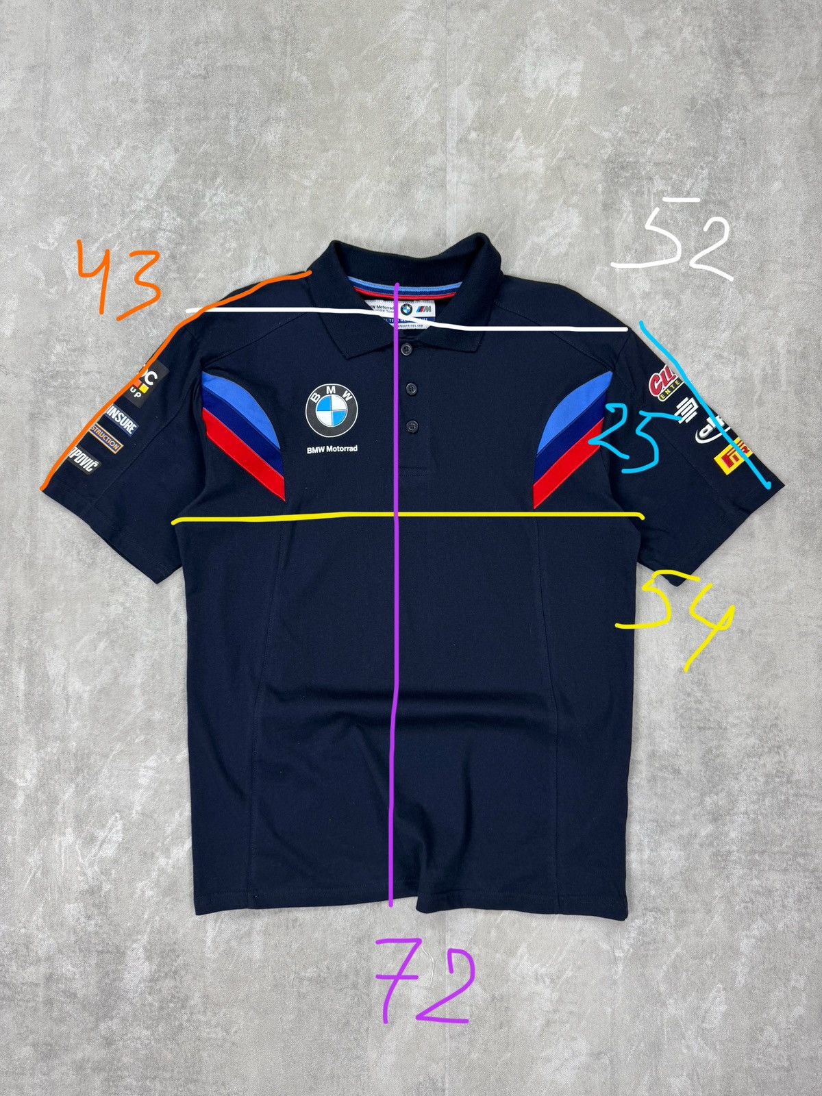 BMW BMW Motorrad Racing Polo Clinton Official Team Merchandise Size US L / EU 52-54 / 3 - 8 Thumbnail