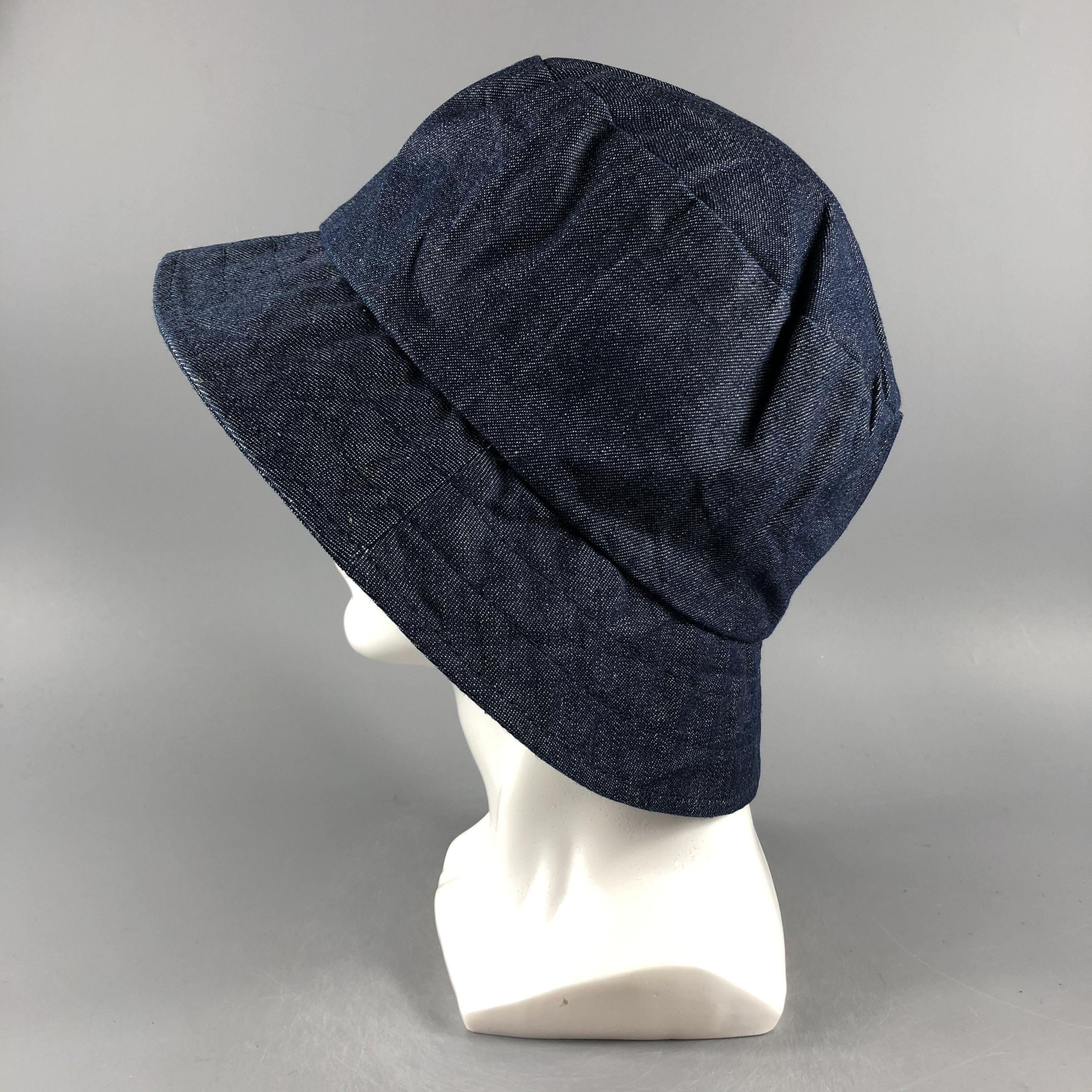 Vintage Unknown Plain Denim Bucket Hats -D671 Size ONE SIZE - 2 Thumbnail