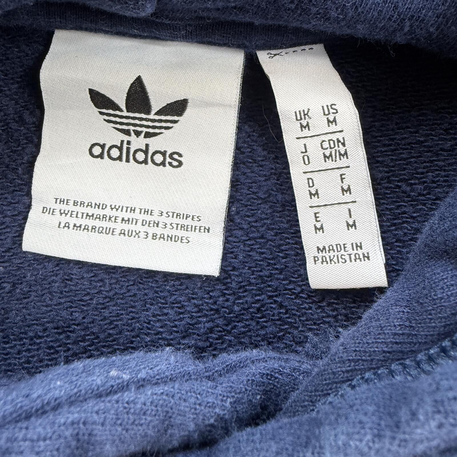 Adidas Adidas Trefoil Logo Hoodie Navy Pullover Sweatshirt Mens M Size US M / EU 48-50 / 2 - 4 Thumbnail