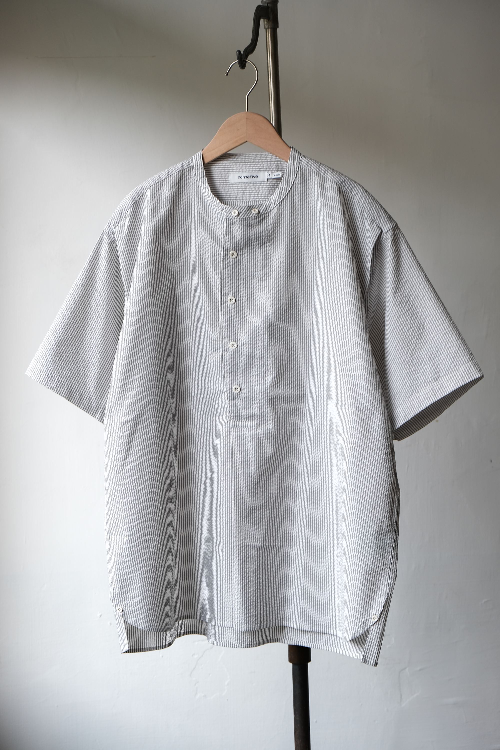 Nonnative Nonnative 19SS SCIENTIST PULLOVER SHIRT - SEERSUCKER STRIPE Size US L / EU 52-54 / 3 - 1 Thumbnail