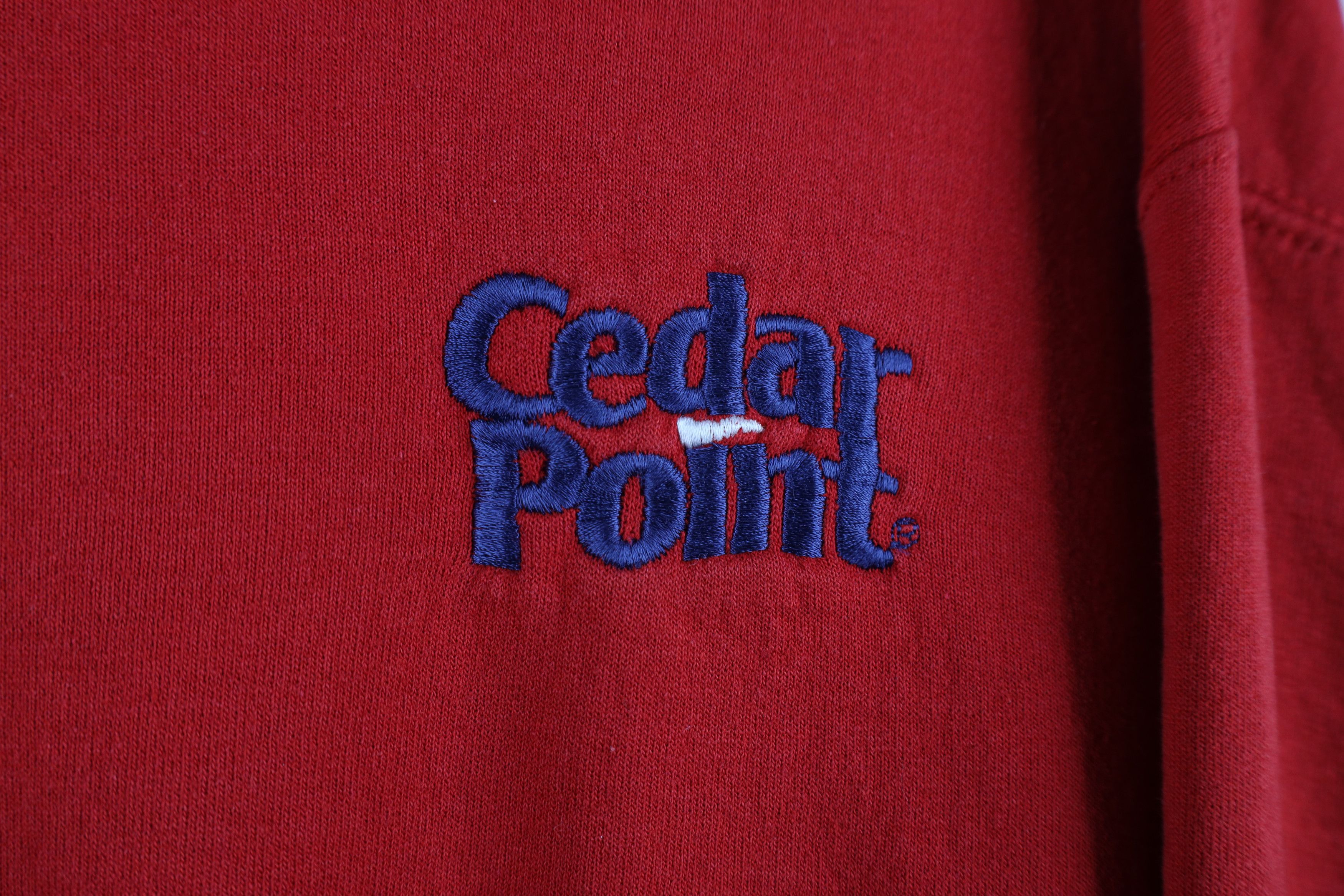Vintage Vintage 90s Y2K Spell Out Cedar Point Crewneck Sweatshirt Size US M / EU 48-50 / 2 - 4 Thumbnail