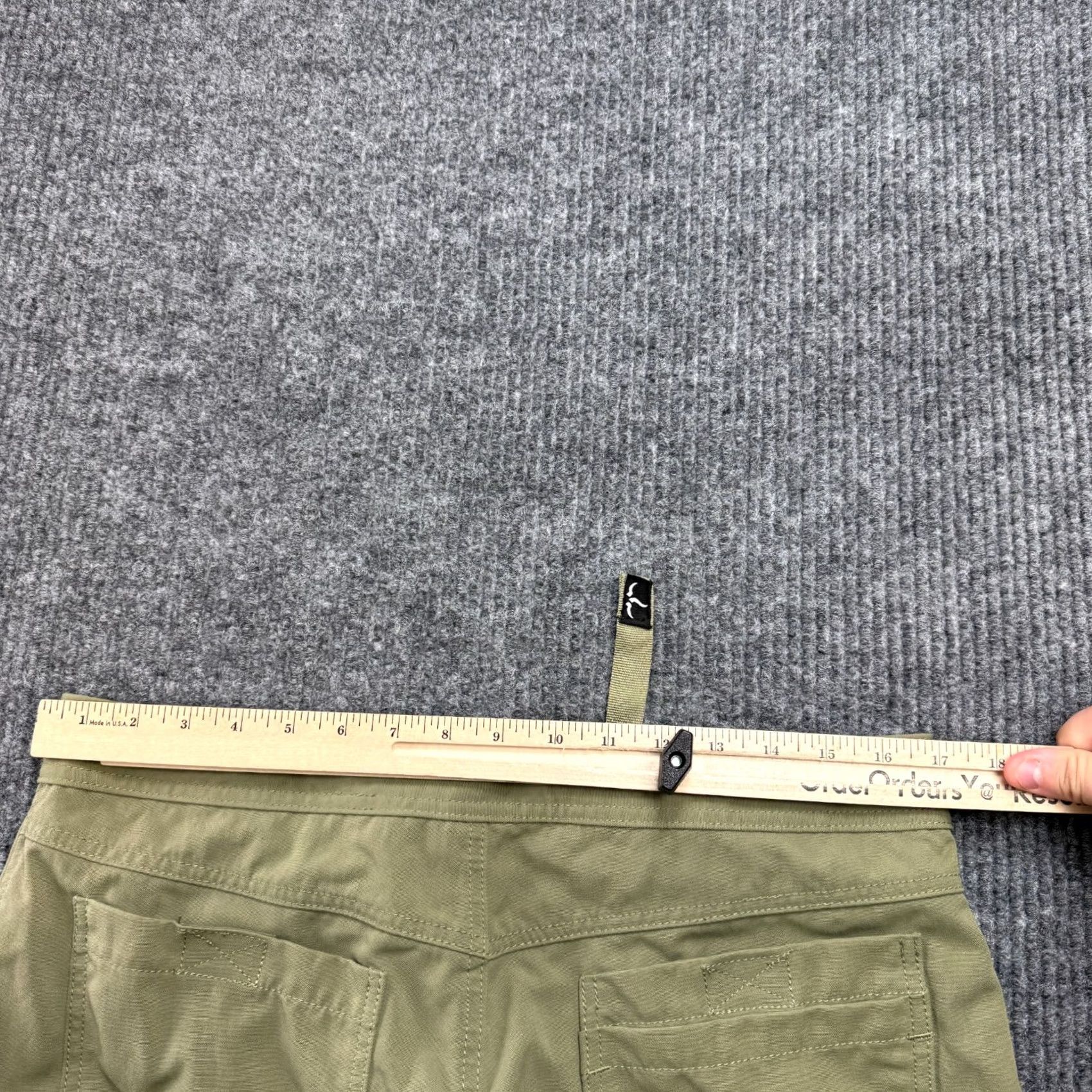 Prana prAna Pants Mens Large 34x30 Green Nylon Stretch Belted Hiking Travel Size US 33 - 7 Thumbnail