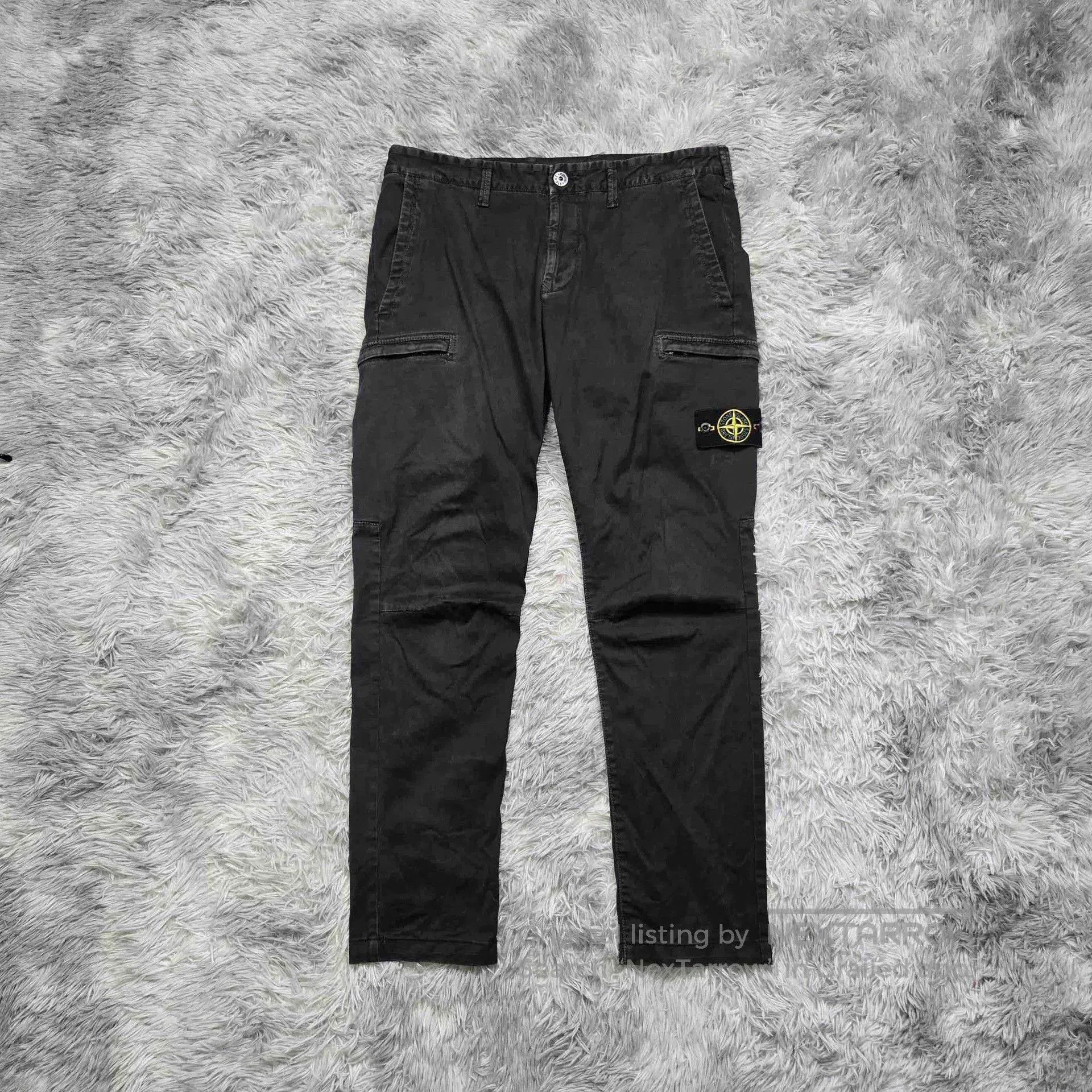 Stone Island stone island washed dark gray cargo pants. Size US 34 / EU 50 - 1 Thumbnail