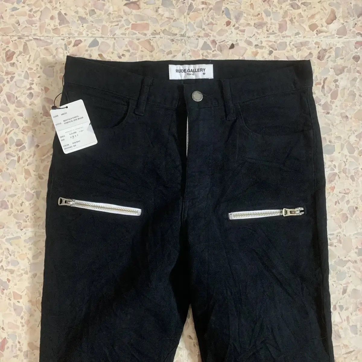 RUDE GALLERY SAMPLE 💥RG W28 L31 BONDAGE PUNK STYLE MULTI ZIPPER TROUSERS Size US 28 / EU 44 - 6 Thumbnail