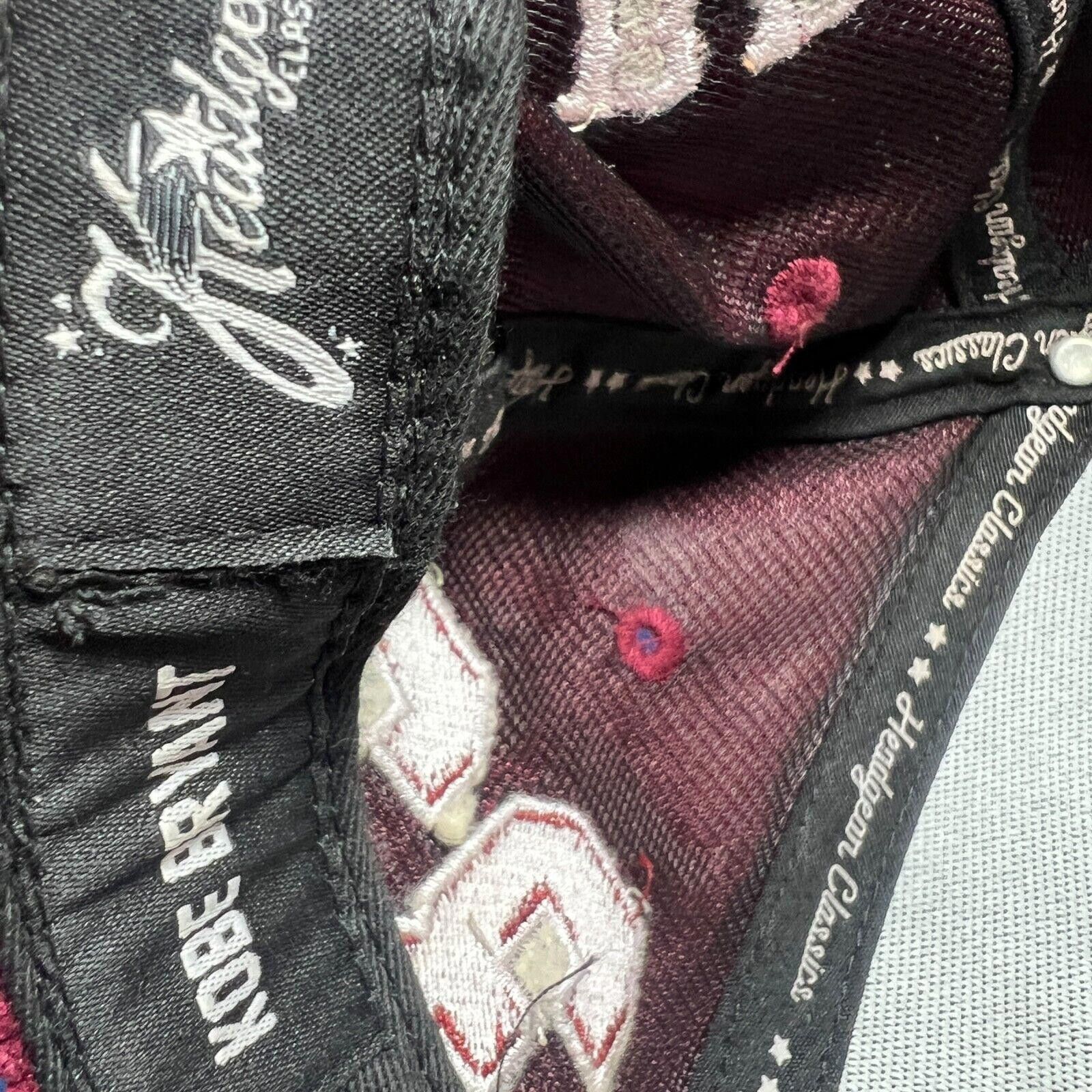 NBA Kobe Bryant Lower Merion #33 Snapback Hat Maroon Corduroy Size ONE SIZE - 6 Thumbnail