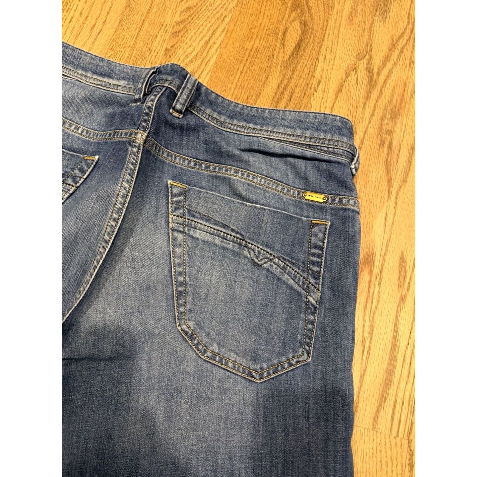 Diesel Diesel Iakop Denim Jeans Men’s 32x34 Stretch Regular Slim Tapered Blue 0807S Size US 32 / EU 48 - 4 Thumbnail