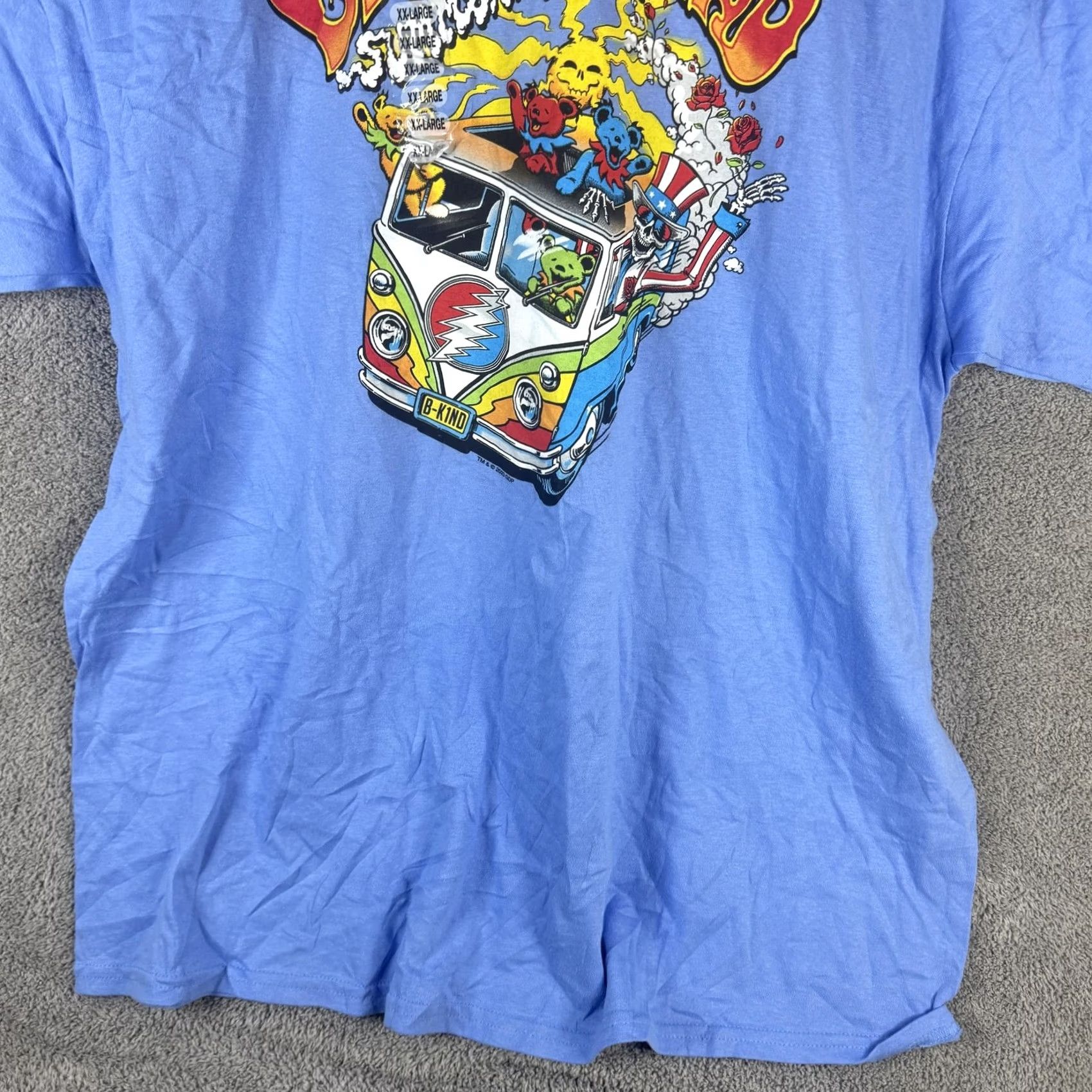 Liquid Blue Liquid Blue Grateful Dead Shirt Mens 2XL Blue Summer Tour Band Music Graphic Tee Size US XXL / EU 58 / 5 - 4 Thumbnail