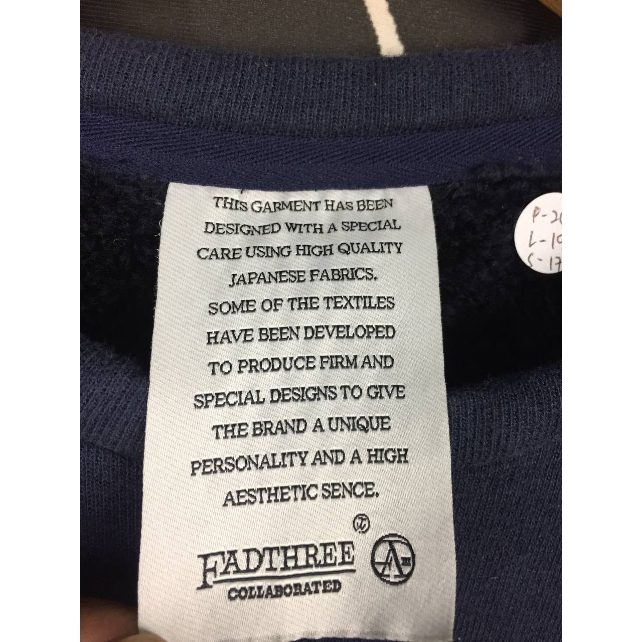 Fad Three × Japanese Brand Fadthree Frayed Denim Patch Crewneck Sweatshirt Free Size Size US S / EU 44-46 / 1 - 9 Thumbnail