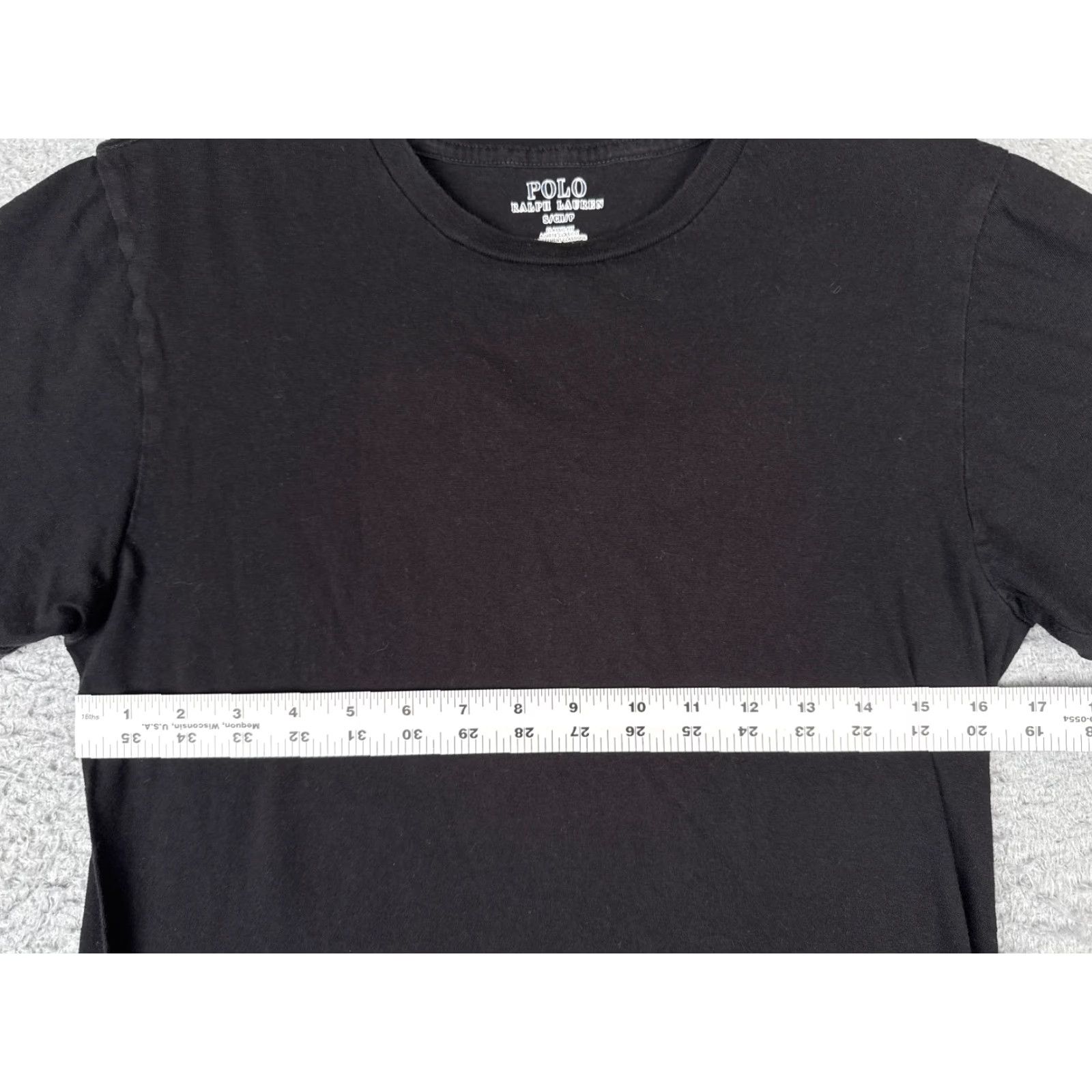 Ralph Lauren Ralph Lauren Polo Shirt Women Small Black Crew Neck Short Sleeve Cotton READ Womens Size S / US 4 / IT 40 - 7 Thumbnail