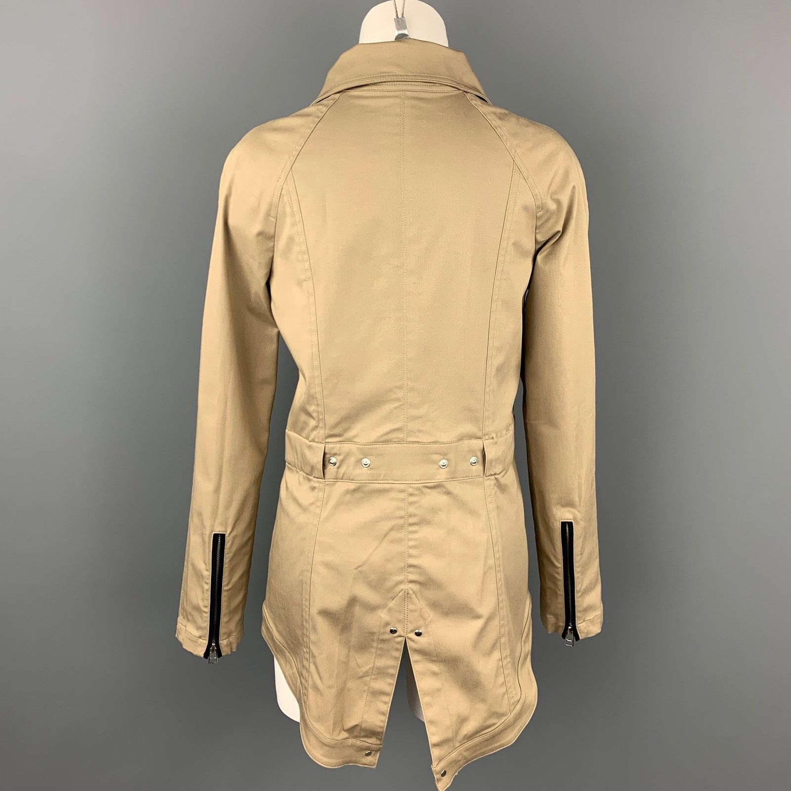 Veronica Beard VERONICA BEARD Size 4 Khaki Cotton / Polyurethane Jacket Size S / US 4 / IT 40 - 4 Thumbnail