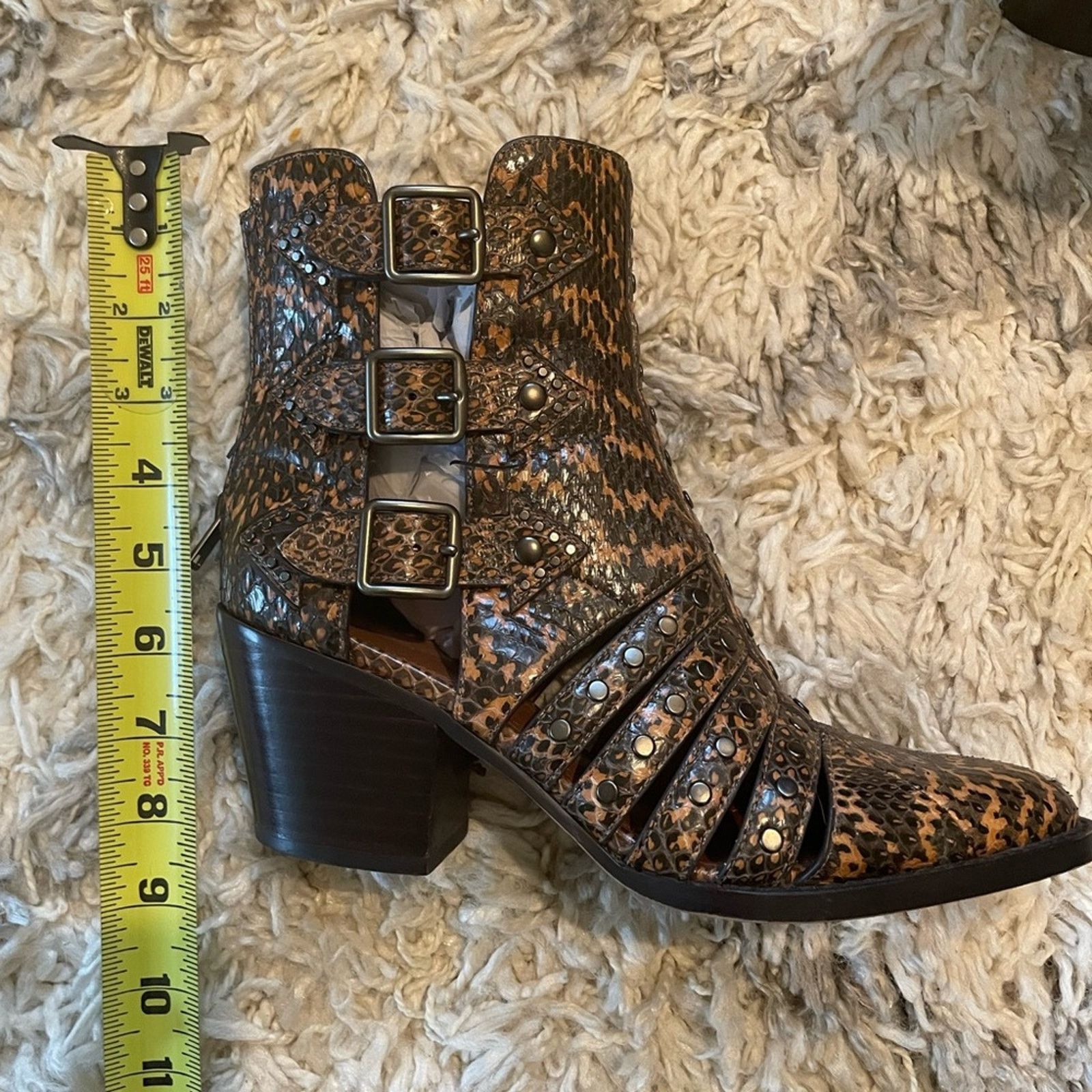 Coach Coach Snakeskin Bootie Size US 7 / IT 37 - 7 Thumbnail