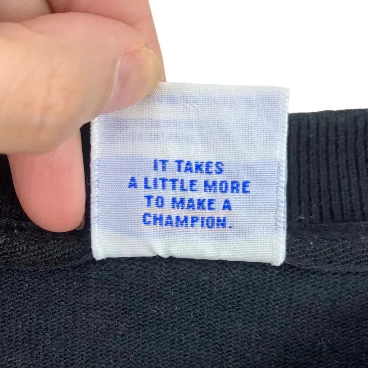 Champion Vintage CHAMPION USA Script Big Brand Print Black Sweatshirt Size US L / EU 52-54 / 3 - 8 Thumbnail