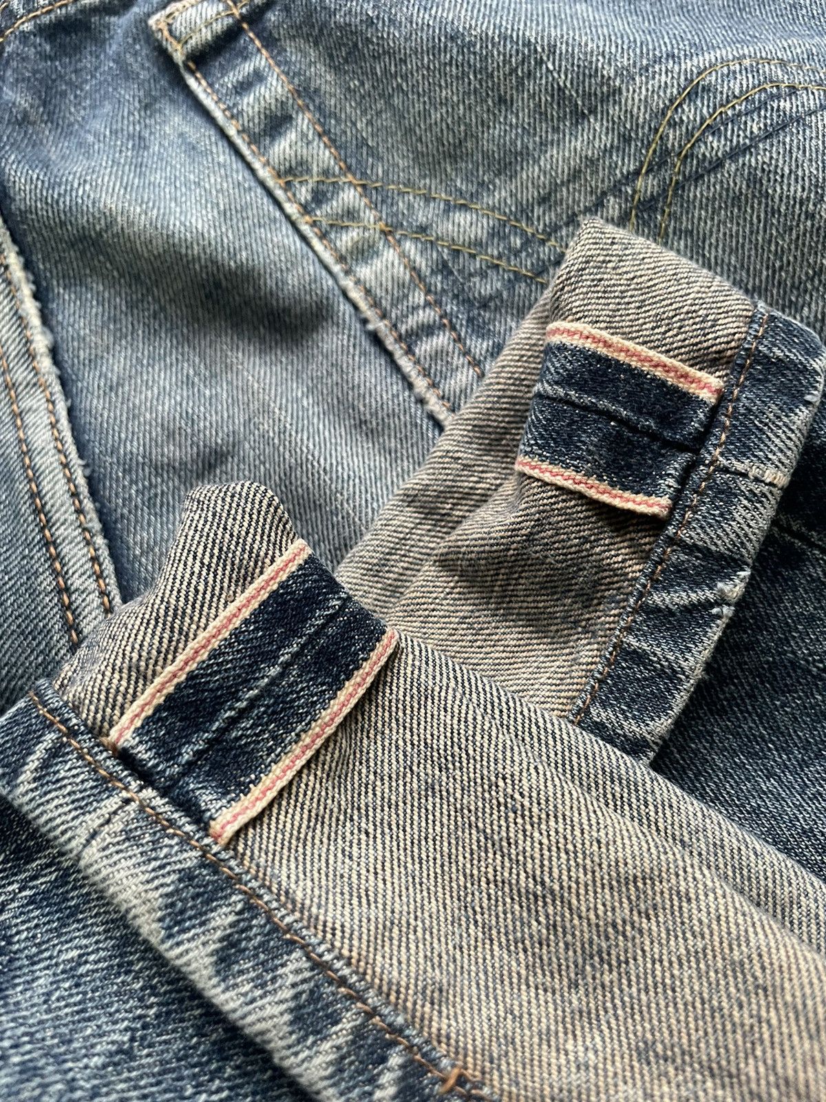 Edwin Vintage Edwin 505 X Selvedge Distresed Denim Size US 32 / EU 48 - 18 Thumbnail