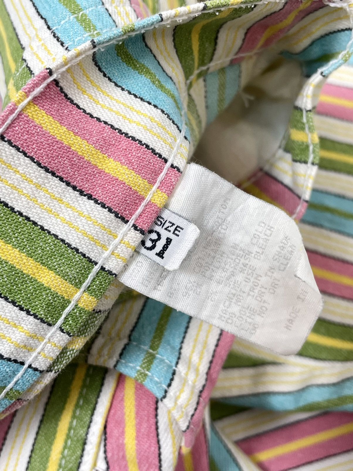 Moschino Moschino Jeans Vintage Striped Carnival Pants Size 31" - 4 Thumbnail