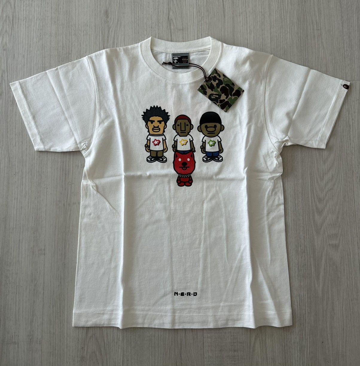 Bape VERY RARE OG 2004 A BATHING APE X N.E.R.D FLY OR DIE TEE Size US M / EU 48-50 / 2 - 2 Thumbnail