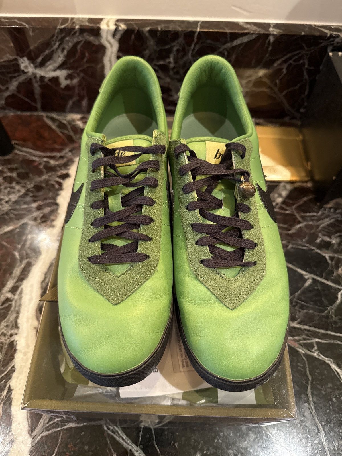 Bode × Nike Bode Green Astrograbbers Size US 9.5 / EU 42-43 - 2 Thumbnail