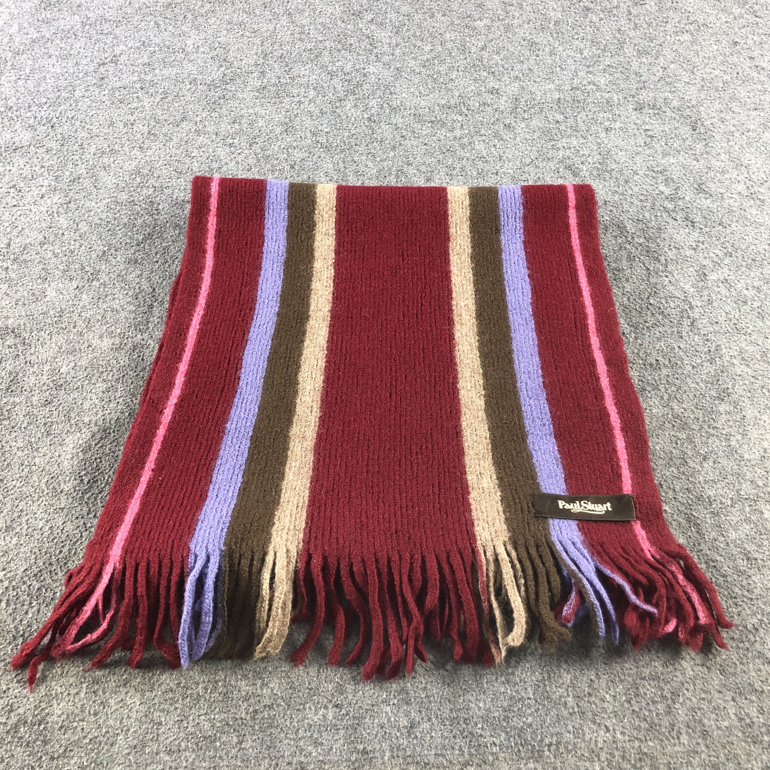 Paul Stuart Paul Stuart Wool Scarf Muffler V2829 Size ONE SIZE - 3 Thumbnail