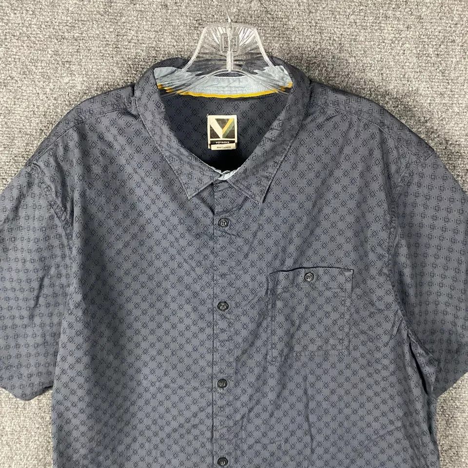 Other Voyager Button Up Shirt Men's 2XL Cotton Blend Adults Size US XXL / EU 58 / 5 - 2 Thumbnail