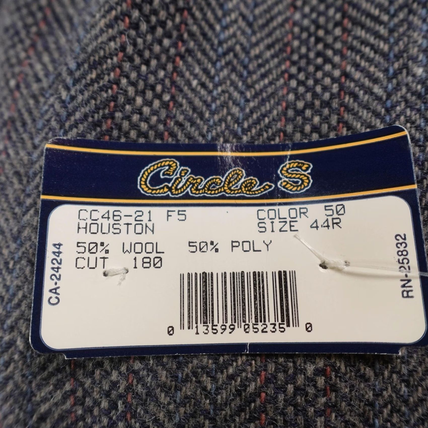 Vintage VINTAGE Circle S Mens 44R Gray Wool Western Rockabilly Cowboy Rodeo Ranch Sport Coat Jacket Size 44R - 3 Thumbnail