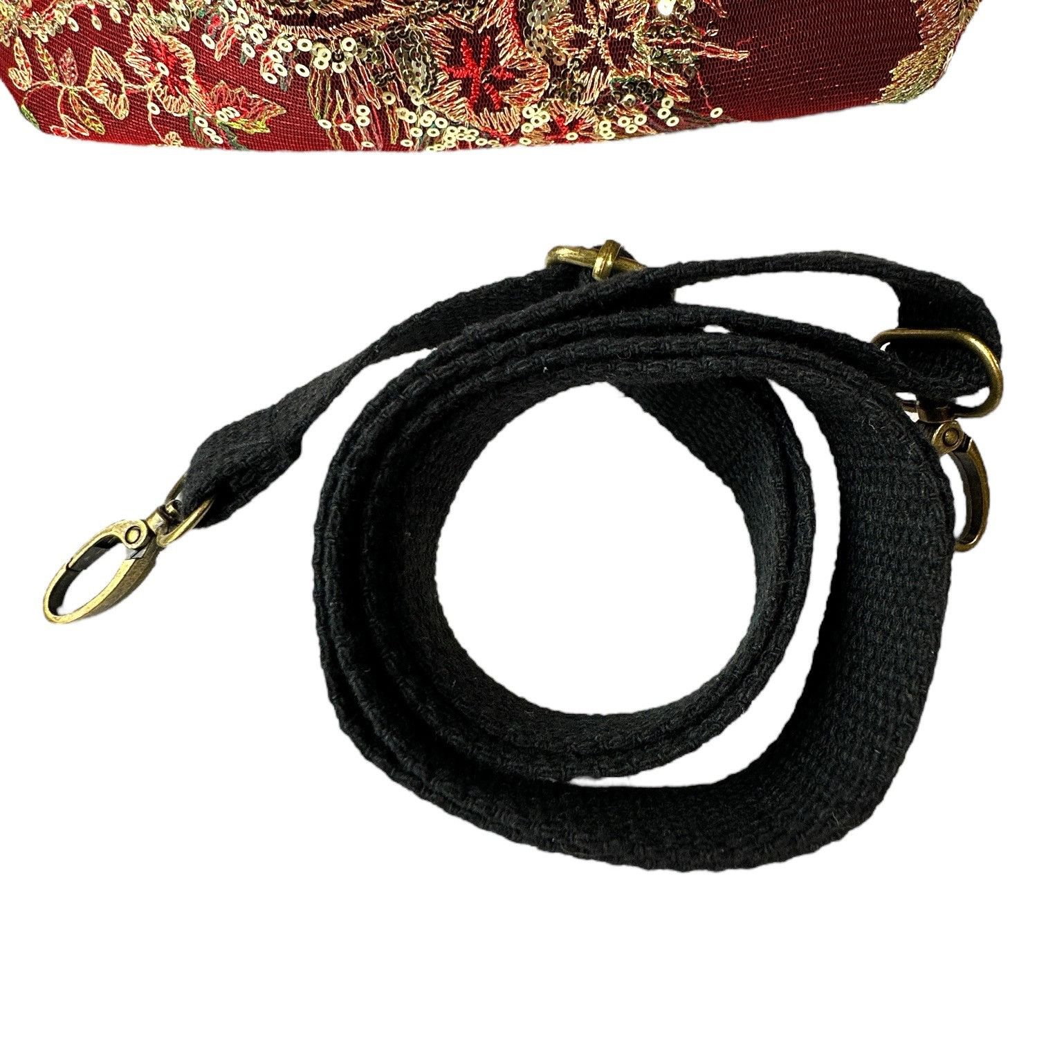 Designer Crossbody/Double Handle Tote Handbag Embroidered & Beaded Ph Size ONE SIZE - 11 Thumbnail