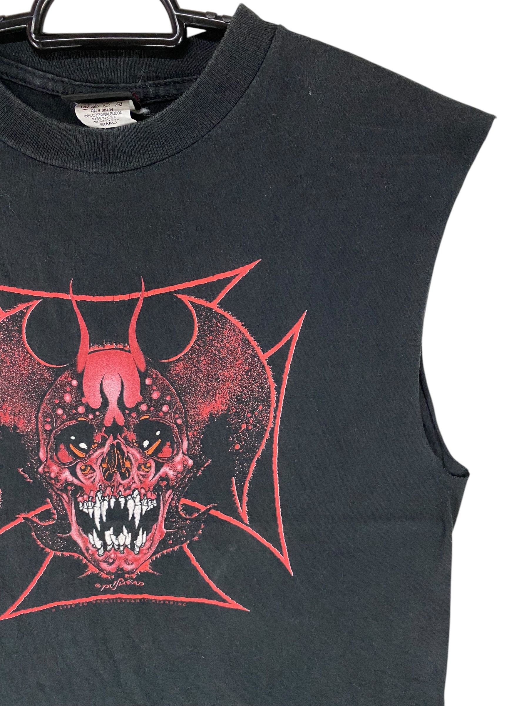 Anime 90s Devilman pushead anime vintage sleeveless tshirt Size US S / EU 44-46 / 1 - 3 Thumbnail