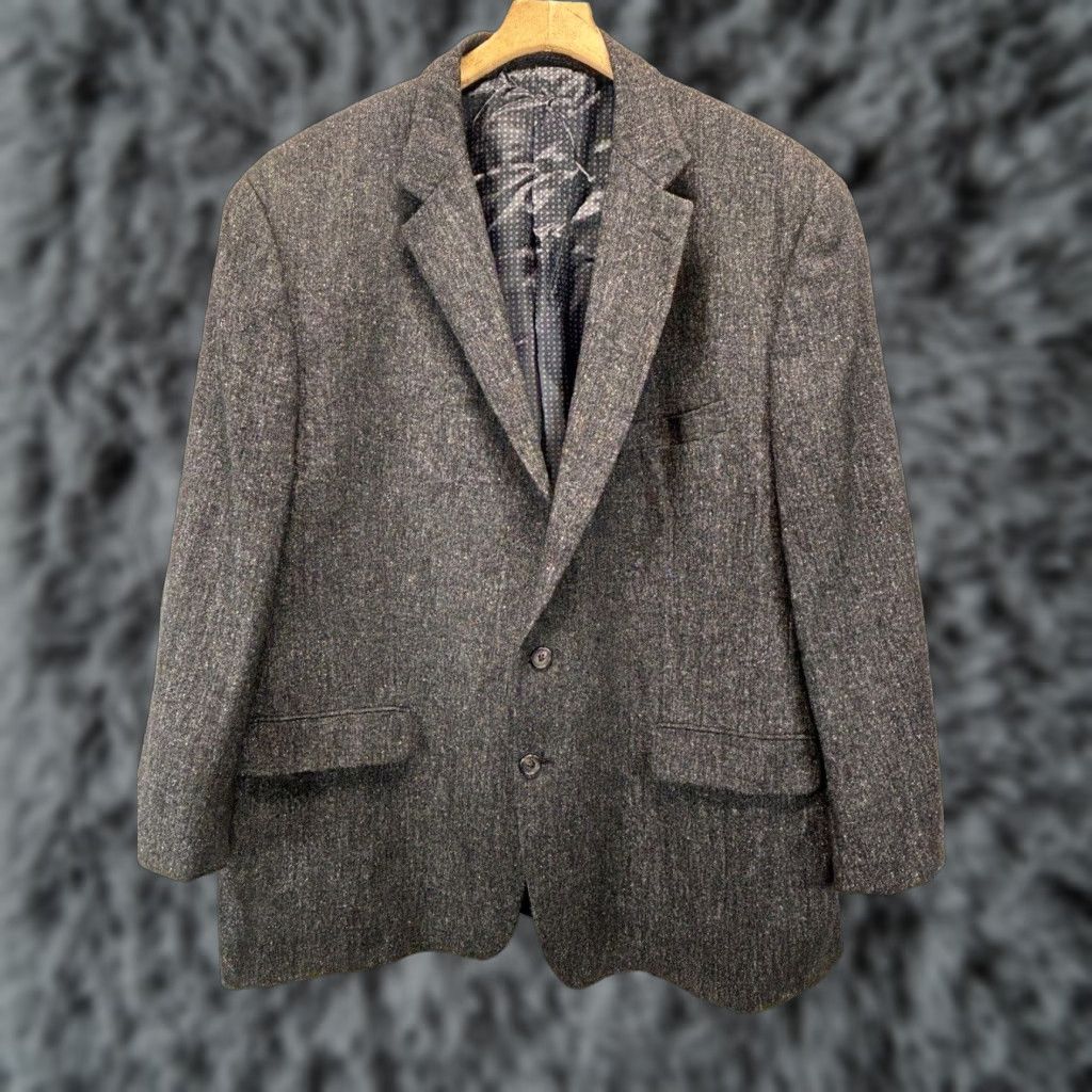 Ralph Lauren RALPH LAUREN Blazer Sport Coat Men’s 50R Black Wool Silk Blend Notch 2-Button Size 50R - 1 Thumbnail