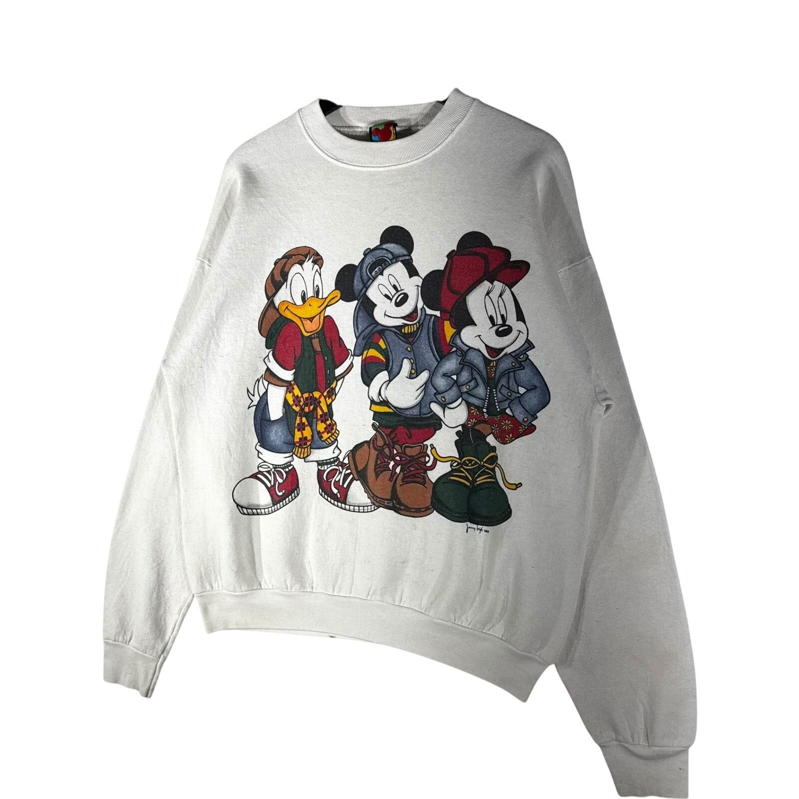 Mickey Unlimited Vintage Disney Donald, Mickey, Minnie Streetwear Crewneck Size US XL / EU 56 / 4 - 3 Thumbnail