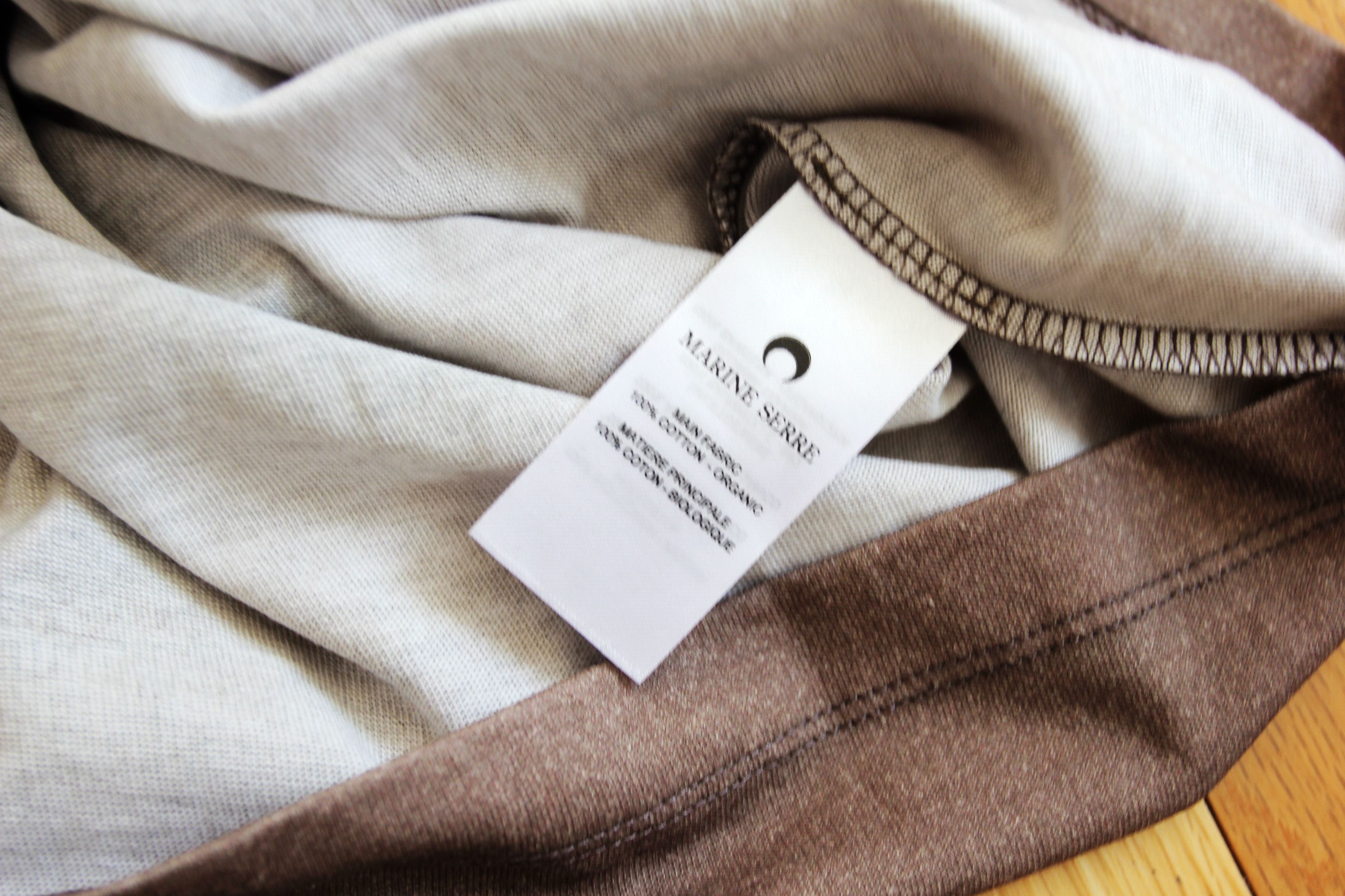 Marine Serre BNWT AW25 MARINE SERRE TROMPE L'OEIL KNIT JERSEY TSHIRT L Size US L / EU 52-54 / 3 - 9 Thumbnail