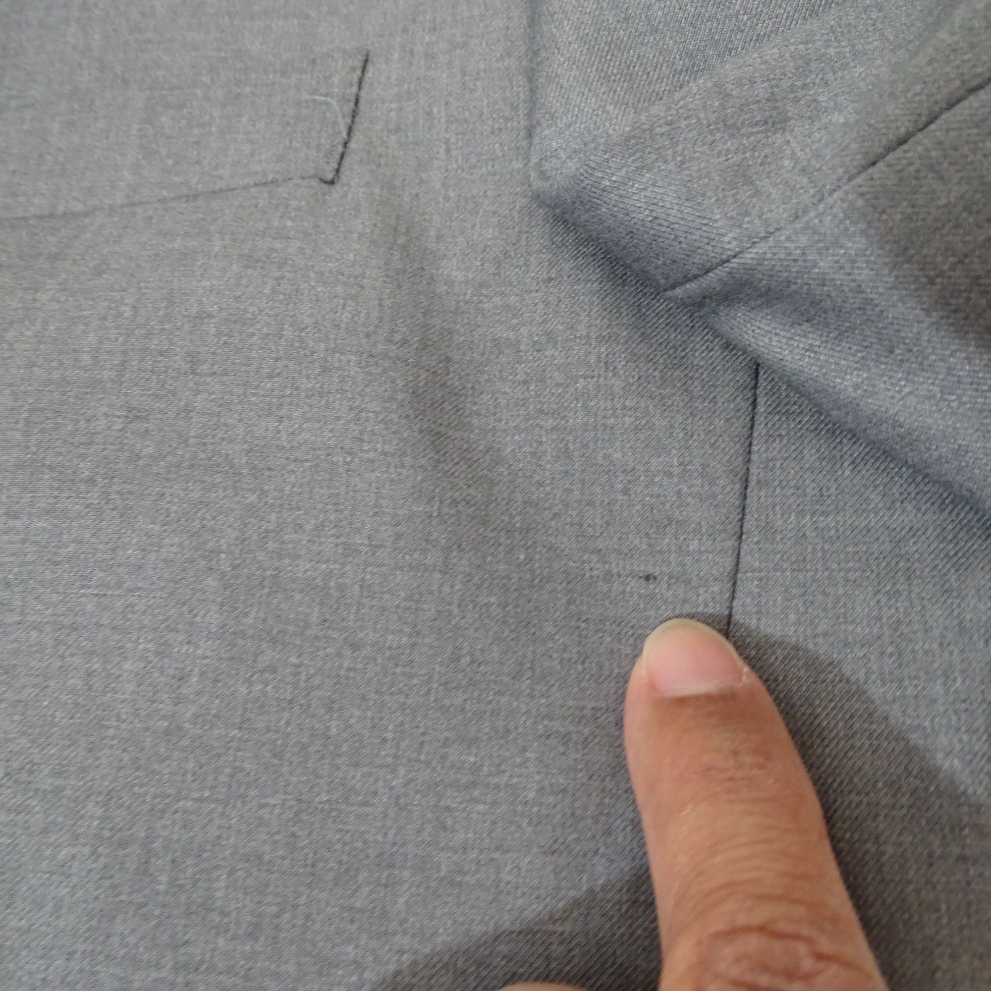 Other Renoir Men Gray 2-Button Suit Jacket Size 38 LONG Classic Size 38L - 7 Thumbnail
