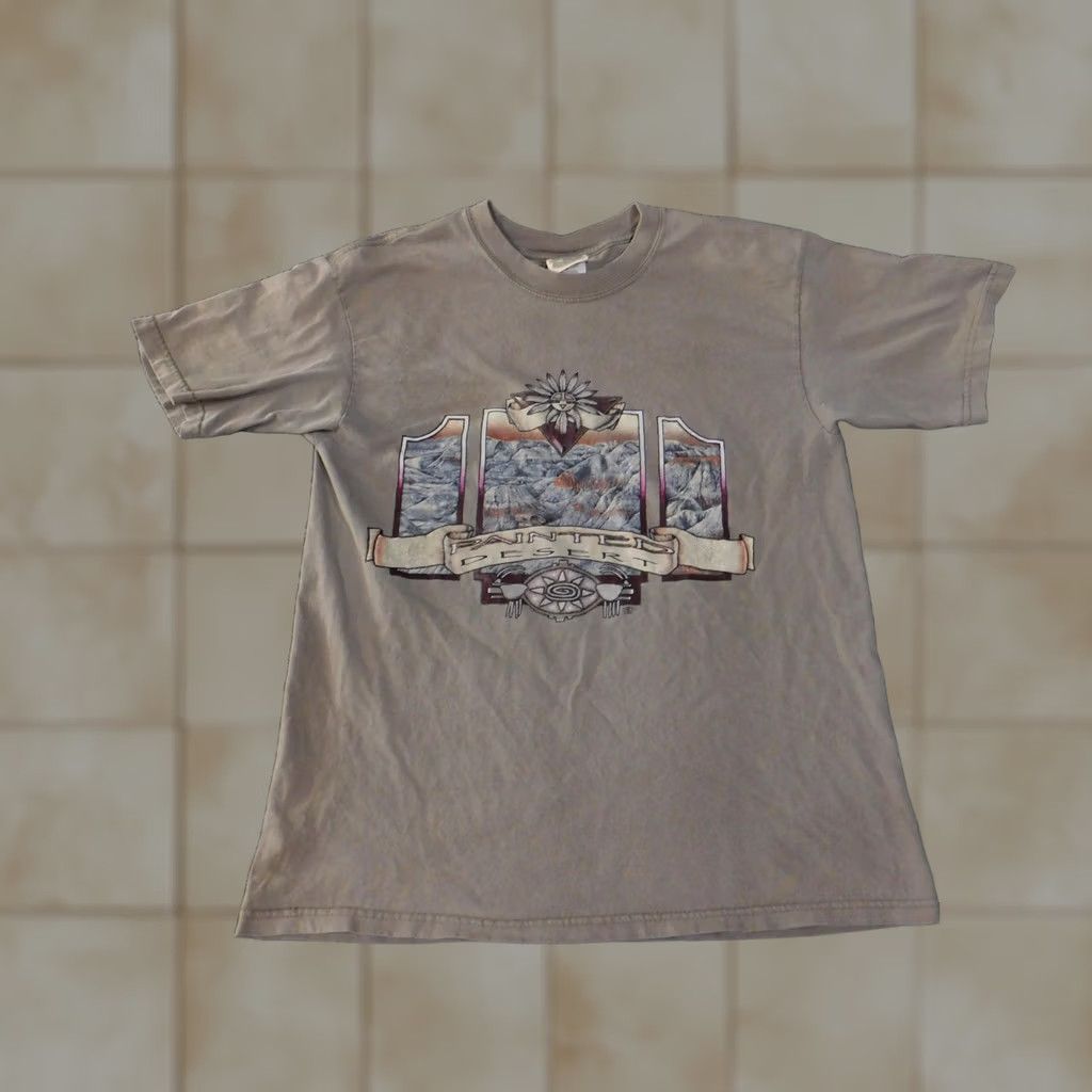 FRED VINTAGE Painted Desert Shirt Mens Large Brown Tan Graphic Southwest Fred Harvey Arizona Travel Western Nature Size US L / EU 52-54 / 3 - 1 Thumbnail