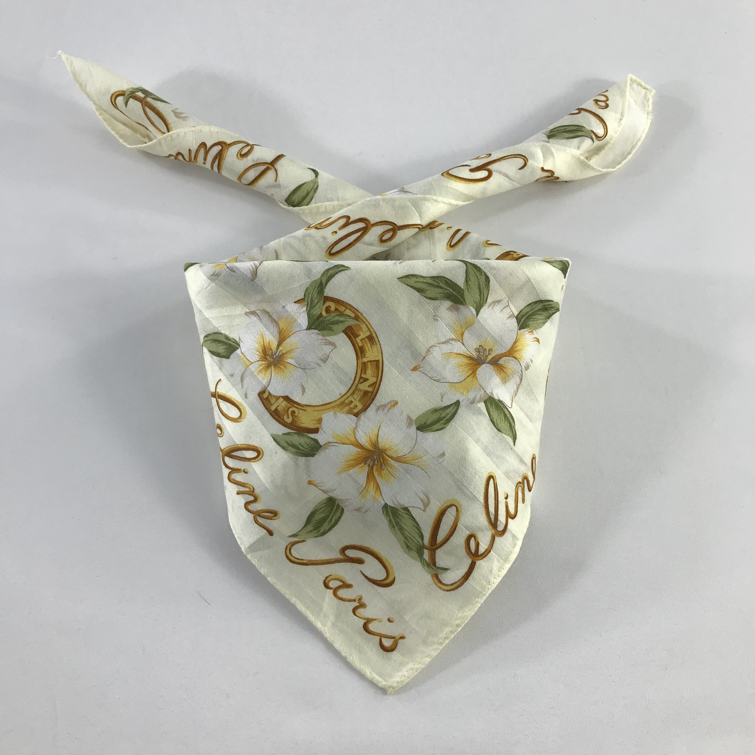 Celine × Vintage Celine Bandana / Handkerchief / Neckerchief - S969 Size ONE SIZE - 3 Thumbnail