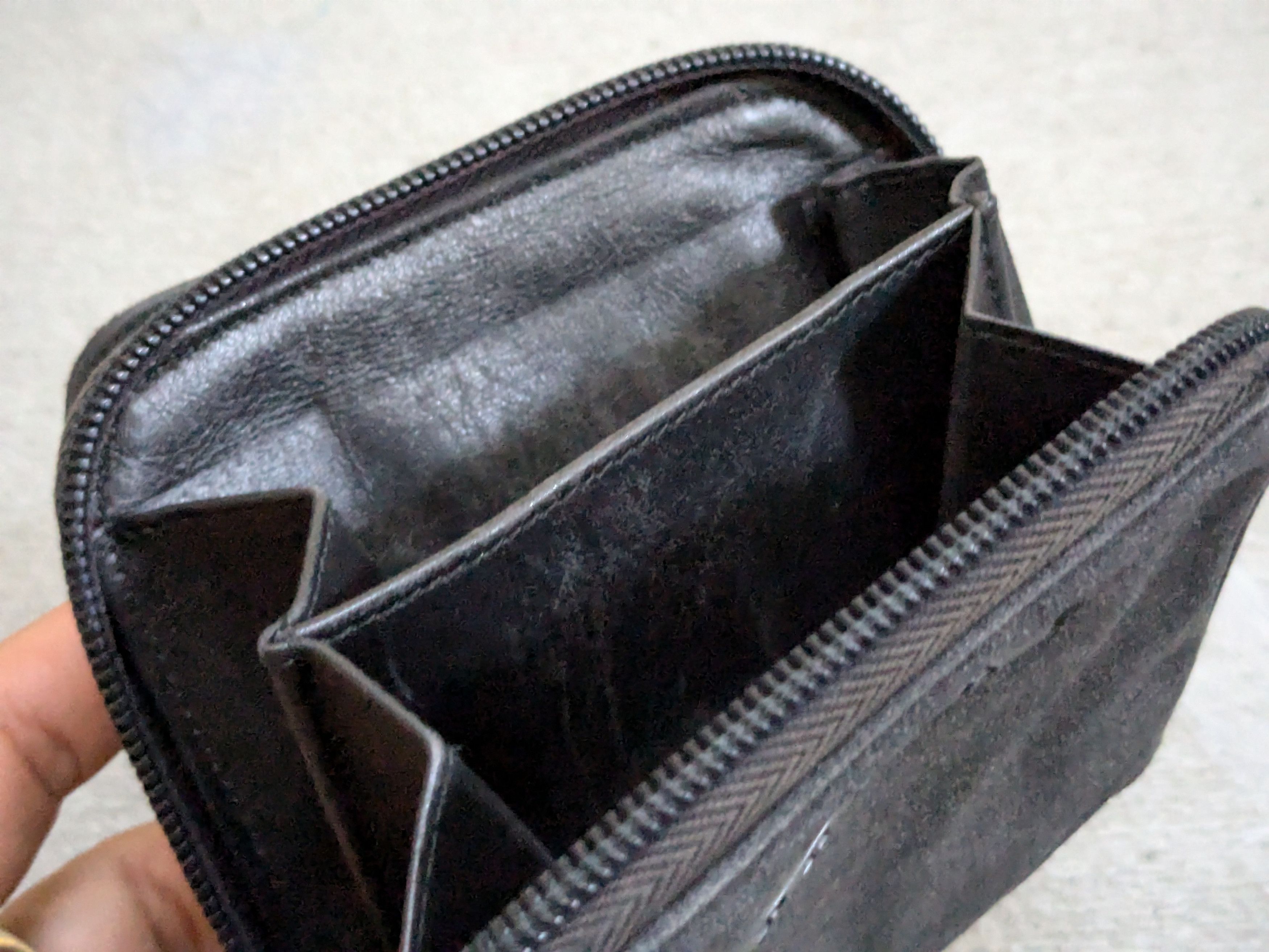 Prada Prada Wallet Black Denim Zip Around Size ONE SIZE - 10 Thumbnail