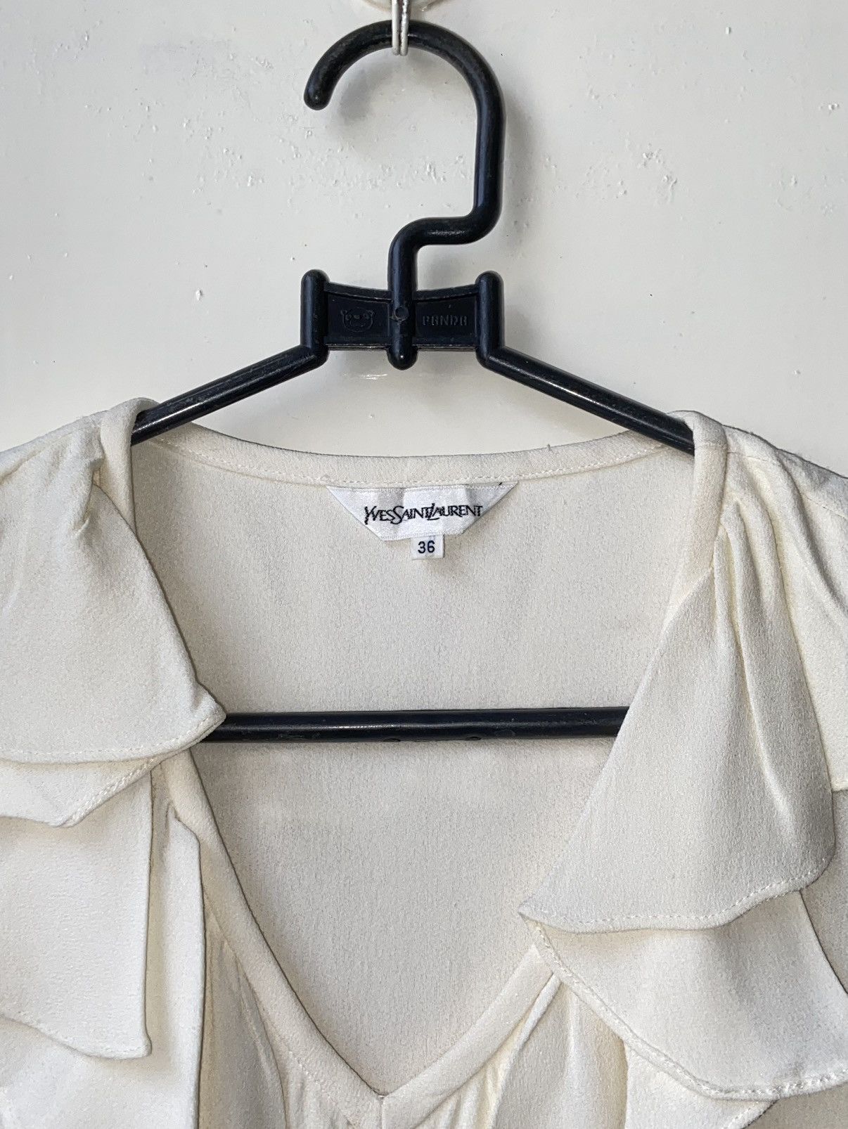 Yves Saint Laurent Yves Saint Laurent White Blouse Size XS / US 0-2 / IT 36-38 - 14 Thumbnail