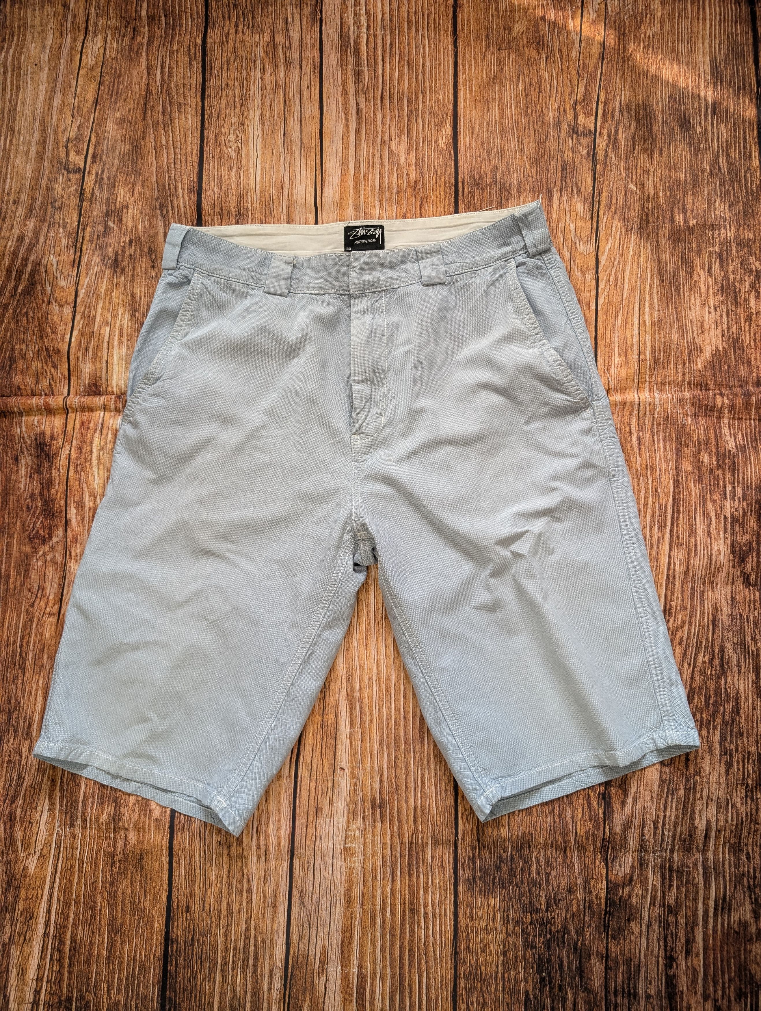 Stussy Baby blue Stussy vintage shorts embroidery Size US 32 / EU 48 - 1 Thumbnail