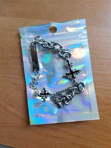 Vintage Retro Flame Cross Bracelet Size ONE SIZE - 6 Thumbnail