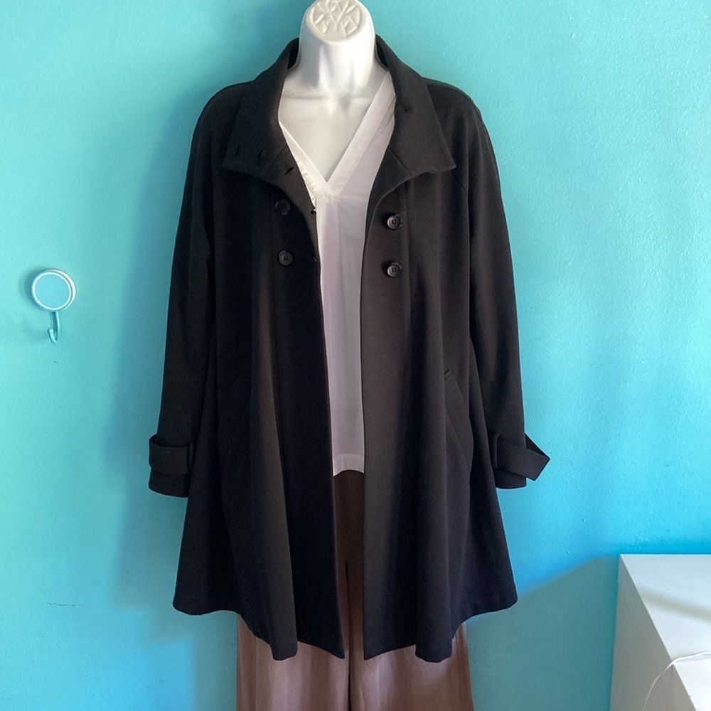 Rachel Comey Comfy USA Size XS Black Cotton Long Jacket Button Front Size S / US 4 / IT 40 - 1 Thumbnail
