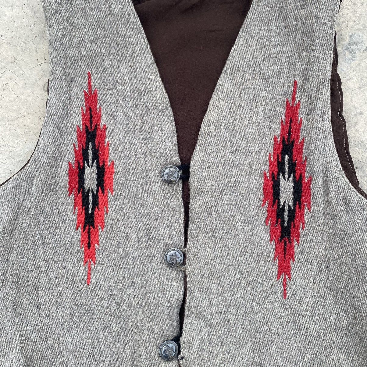 Vintage Rare Vintage Chimayo Wool Vest - Navajo Pattern - Size US S / EU 44-46 / 1 - 4 Thumbnail