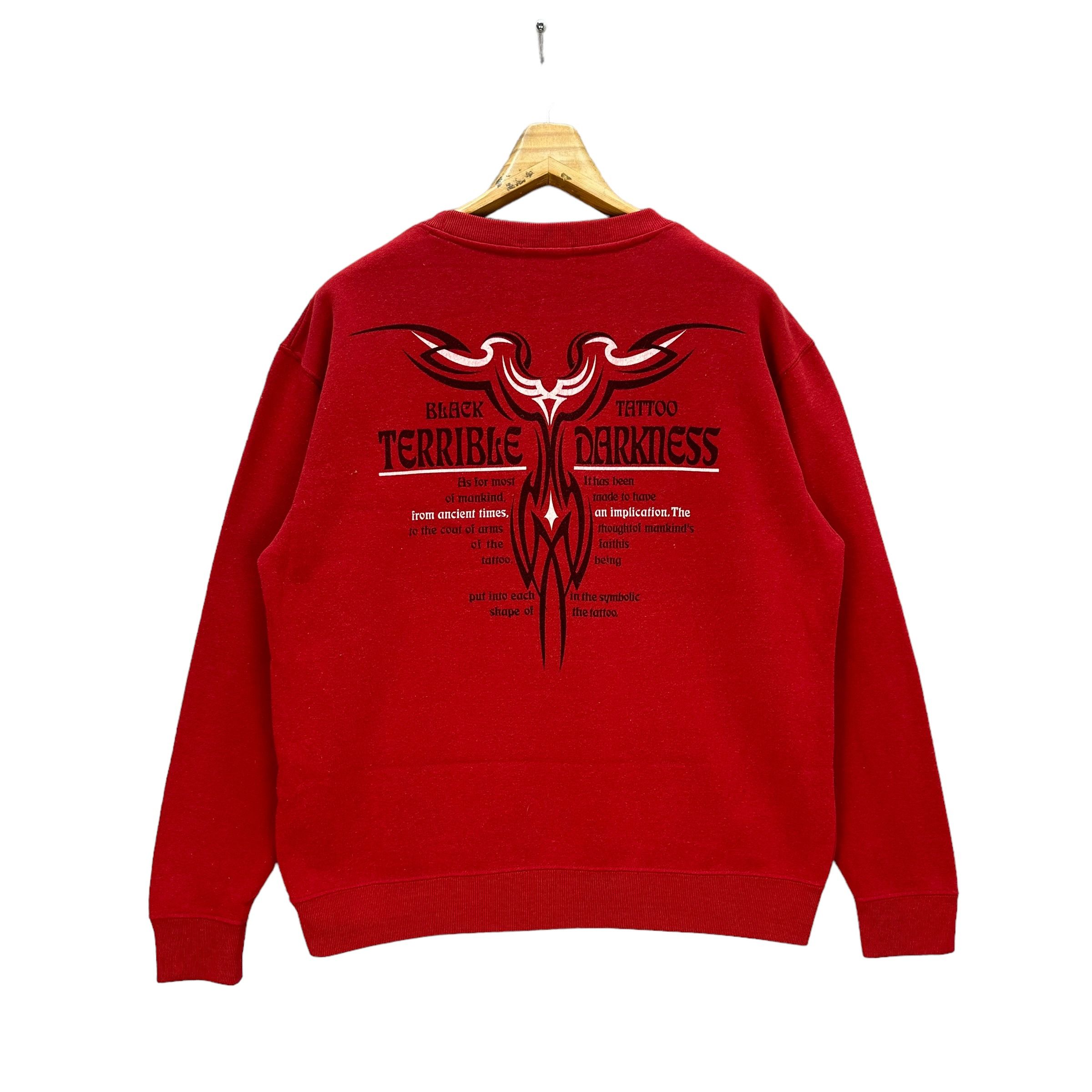 Japanese Brand BULLET NOISE TERRIBLE DARKNESS RED SWEATSHIRTS #8803-028 Size US L / EU 52-54 / 3 - 1 Thumbnail
