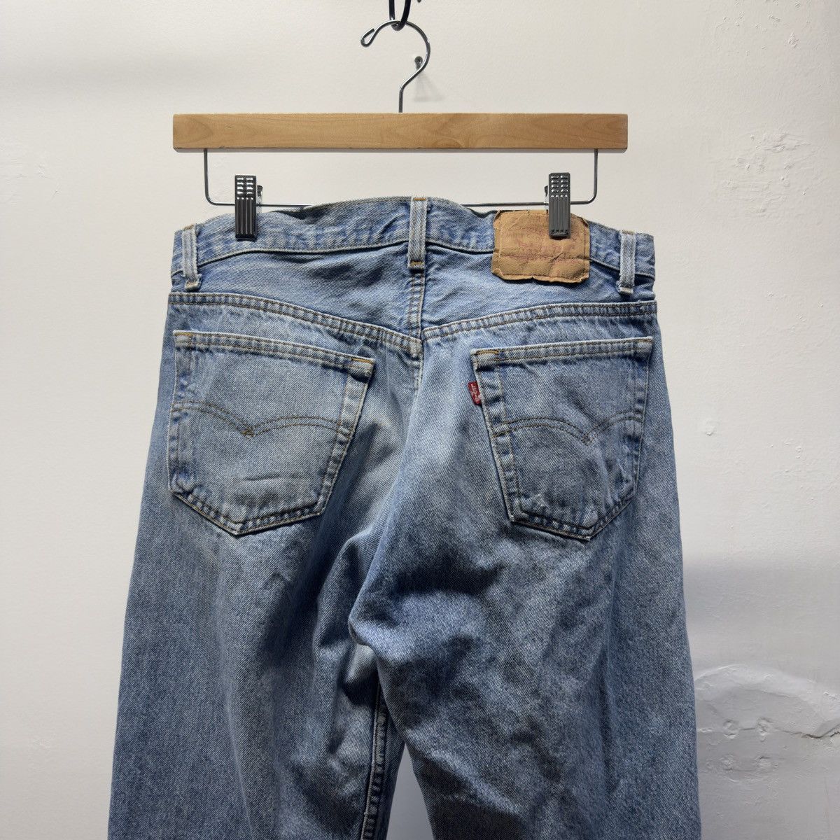 Levi's Vintage 80s Levi's 501 Jeans Faded Wash ERD Grunge Chrome Size US 34 / EU 50 - 4 Thumbnail
