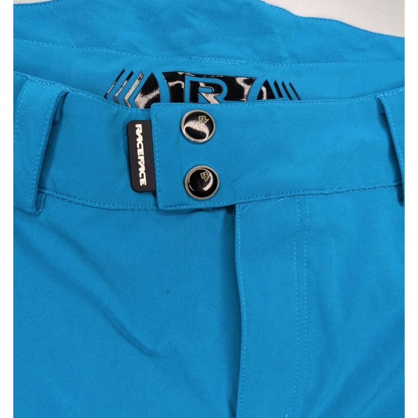 Vintage Race Face Trigger Mountain MTB Biker Shorts Mens Medium Turquoise Cycling Size US 31 - 4 Thumbnail