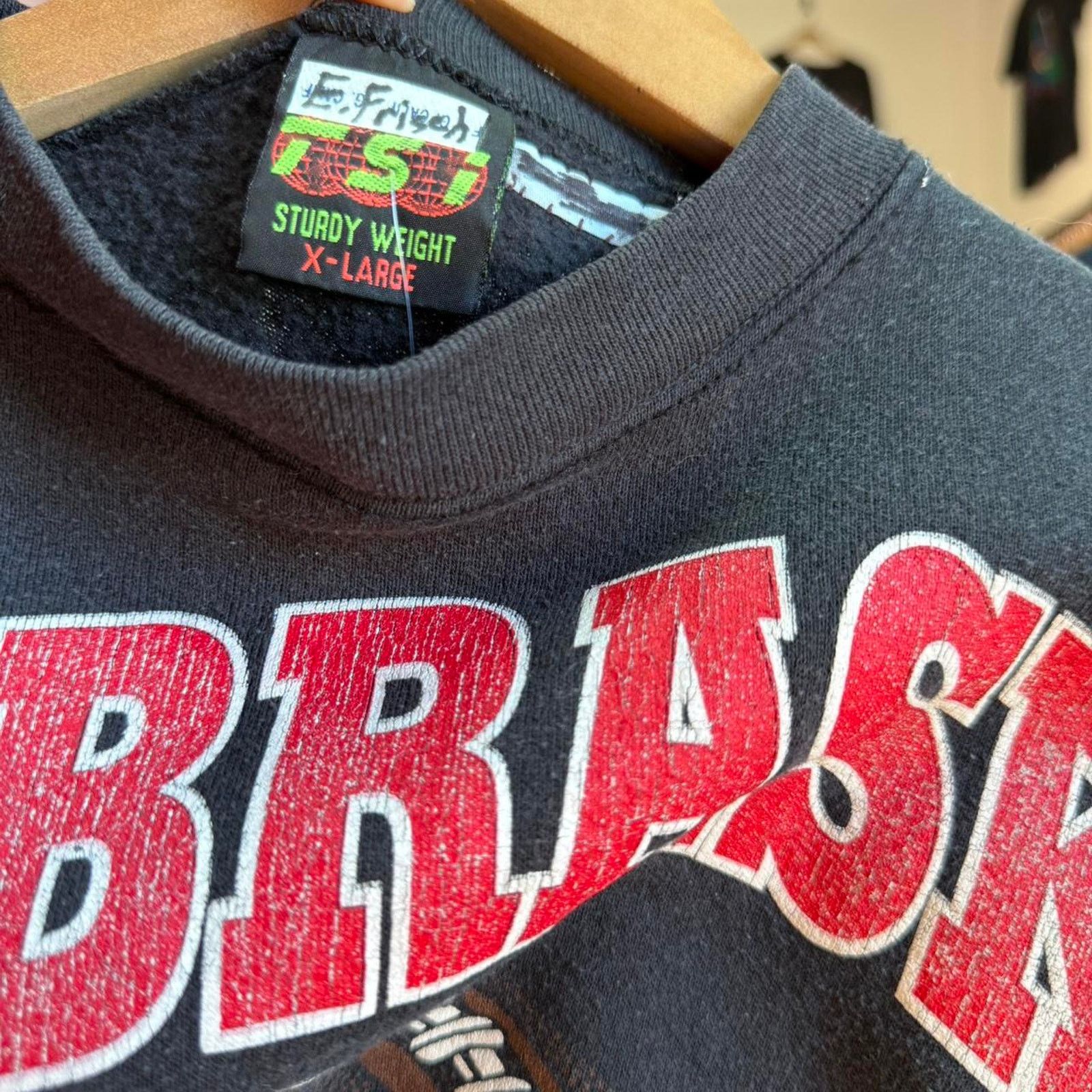 Vintage Vintage 90s Nebraska Huskers Football 110% Crewneck Size US XL / EU 56 / 4 - 6 Thumbnail