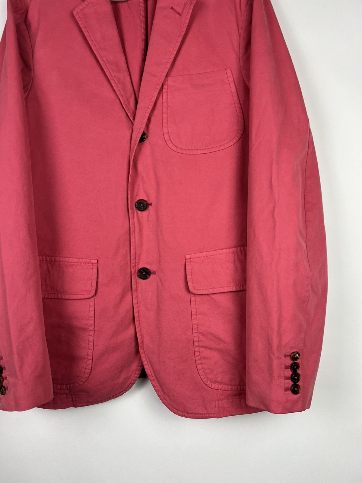 Polo Ralph Lauren Polo Ralph Lauren Pink Cotton Blazer Custom Fit Size US S / EU 44-46 / 1 - 2 Thumbnail