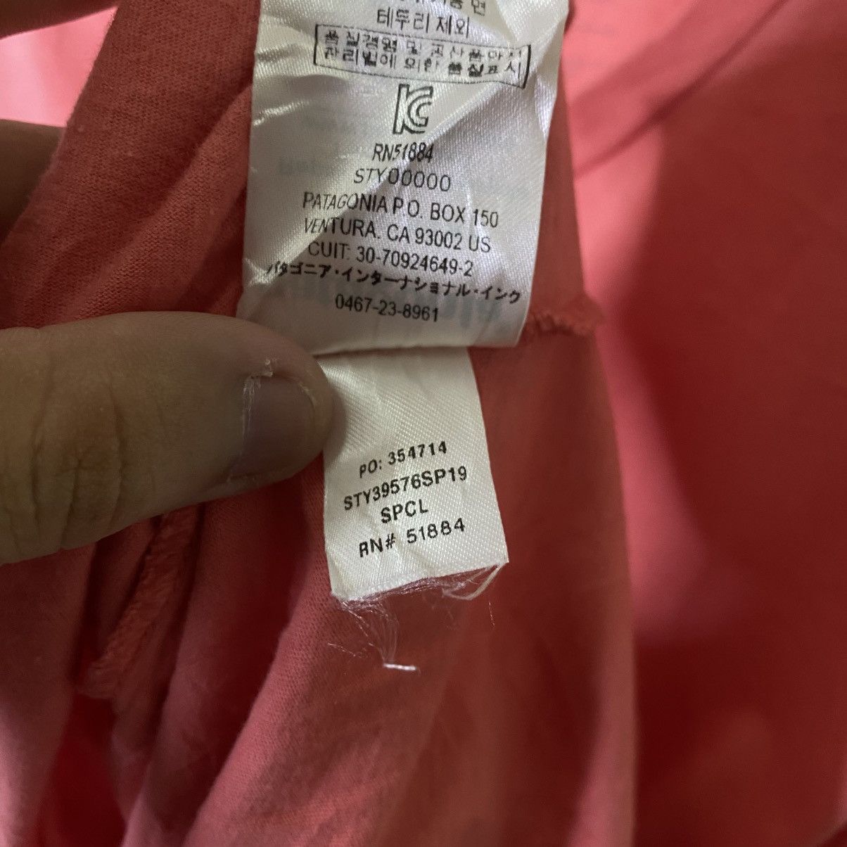 Patagonia Patagonia Surf P-6 Logo Peach T Shirt Size US L / EU 52-54 / 3 - 6 Thumbnail