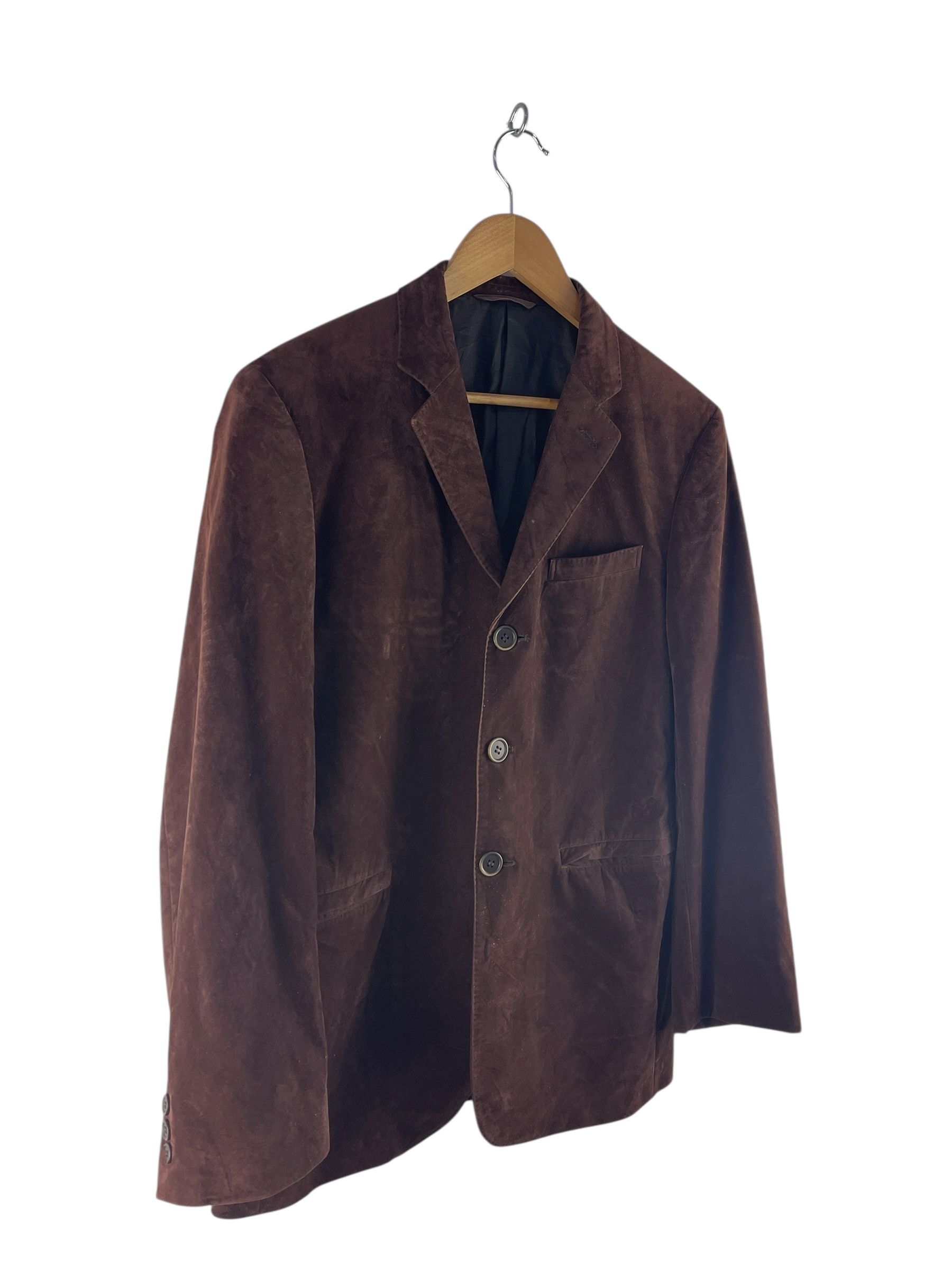 Yohji Yamamoto A.A.R Yohji Yamamoto Rayon Flock Blazer Brown Early by Yohji Size US L / EU 52-54 / 3 - 4 Thumbnail